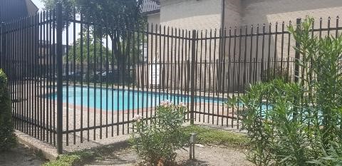 Gated swimming pool