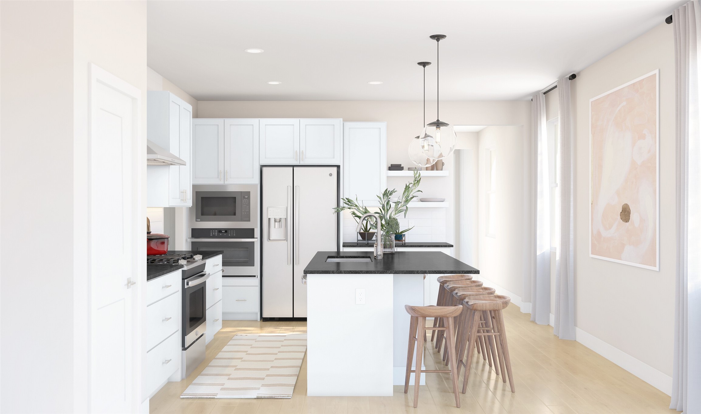 Lovely kitchen (*Artist rendering used for illustration purposes only. Colors/finishes may differ from the ones currently selected in the home.) Lovely kitchen (*Artist rendering used for illustration purposes only. Colors/finishes may differ from the ones currently selected in the home.)