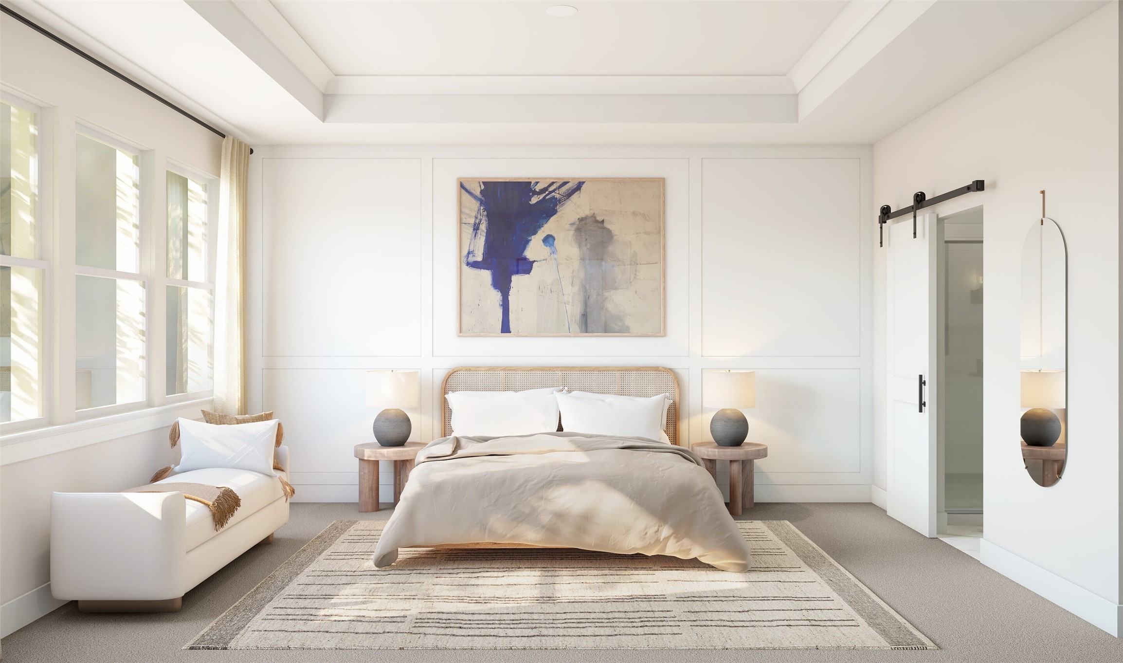 Spacious primary suite (*Artist rendering used for illustration purposes only. Colors/finishes may differ from the ones currently selected in the home.)