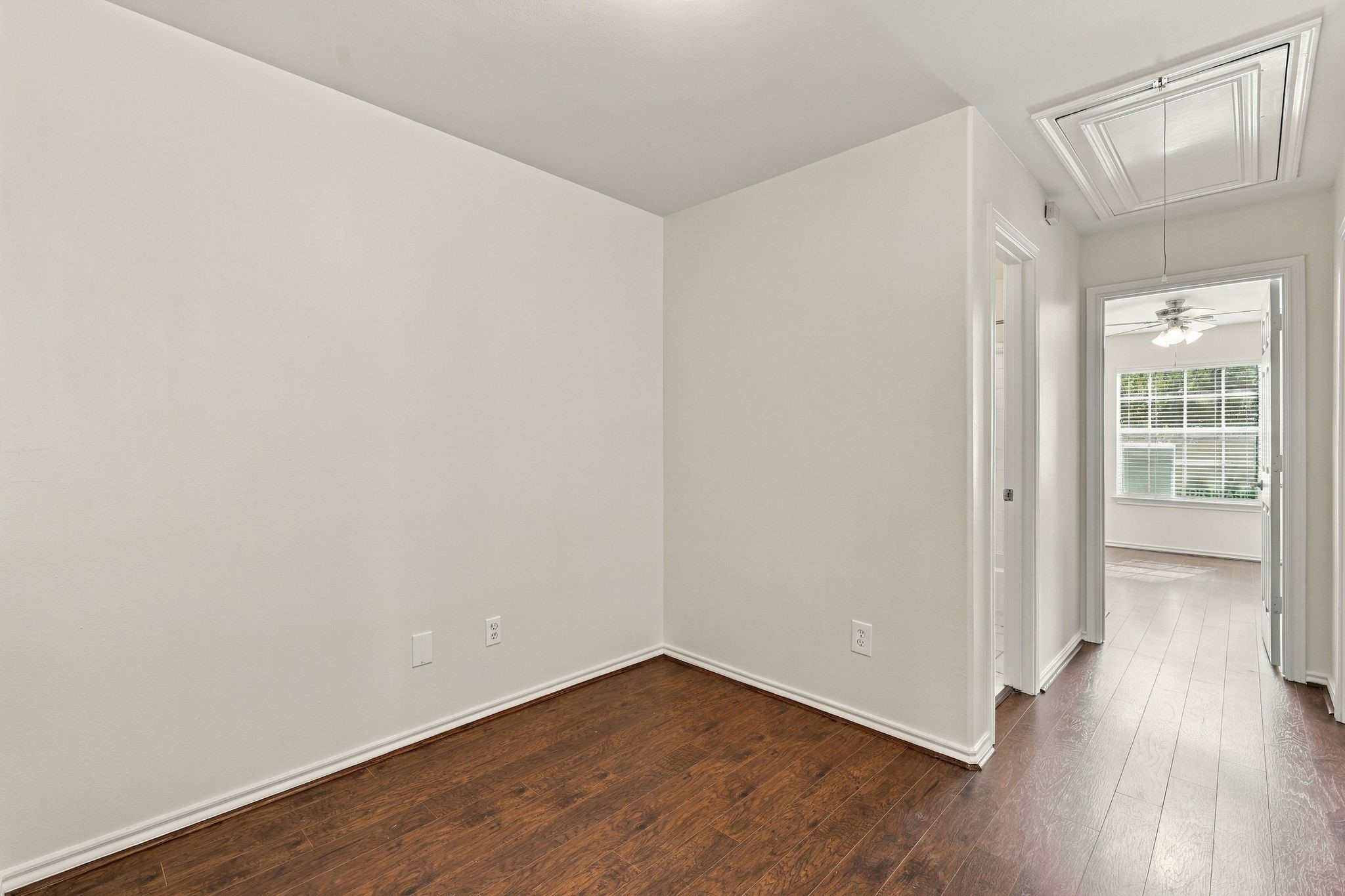 This versatile space separates the primary bedroom from the secondary bedrooms and could serve as a nice home office, play area for kids, tv or gaming space, craft room, etc.