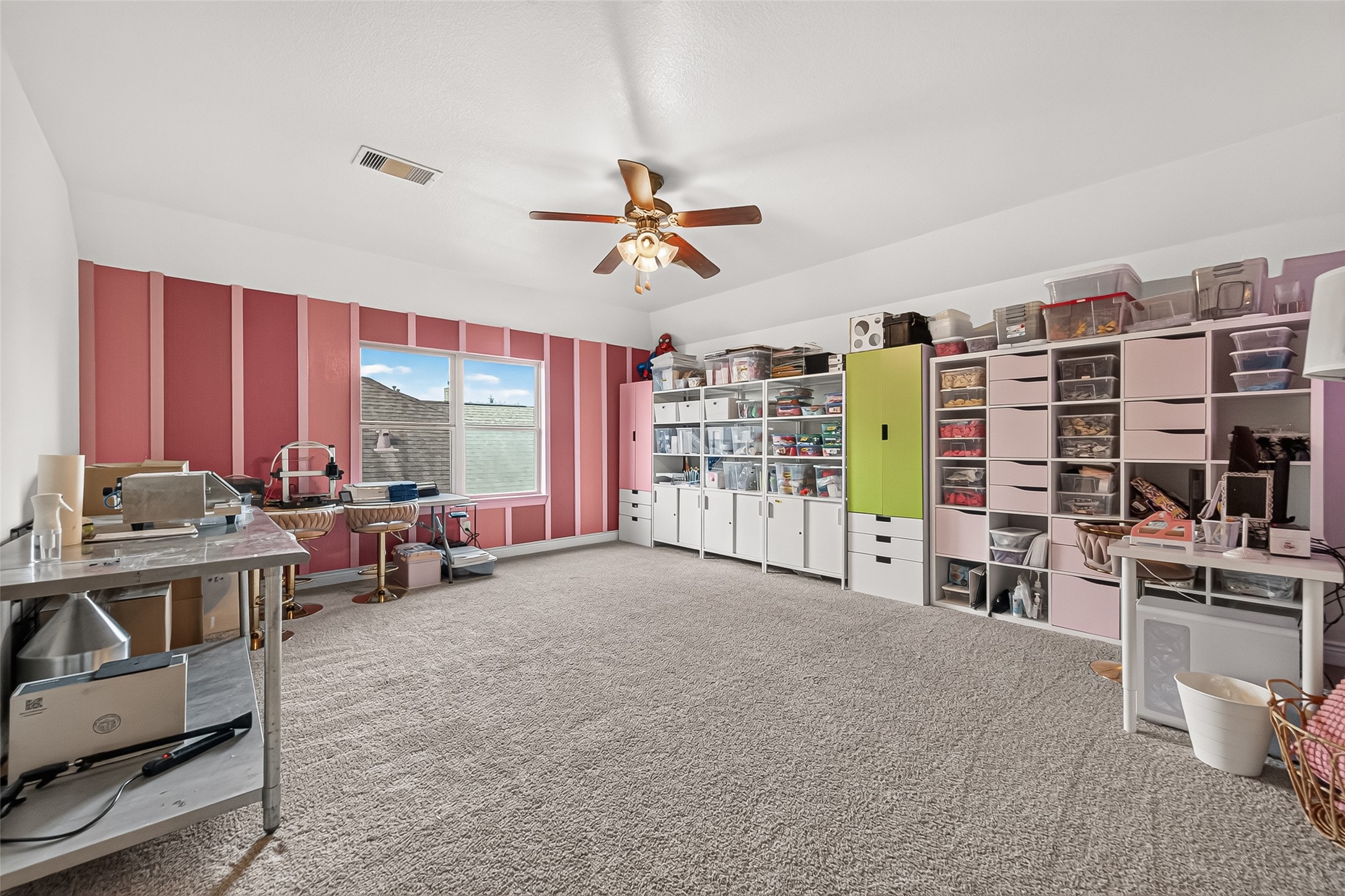 Large landing that can be used as a Flex Space or Game Room