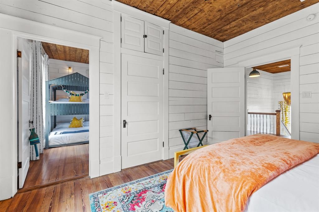 Bedroom three has access to bedroom four/bunk room.