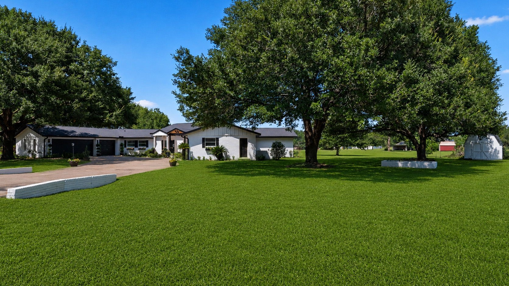 No more parking on the street.  Long wide Driveway will allow your guests to have a parking place