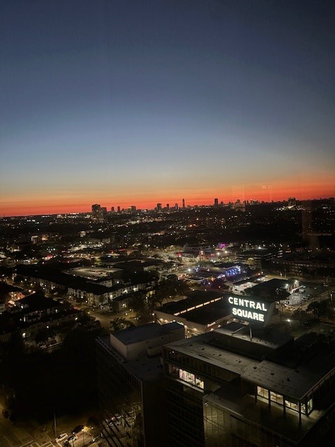Experience breathtaking cityscape views at sunset, showcasing the vibrant energy and lights of the urban landscape.