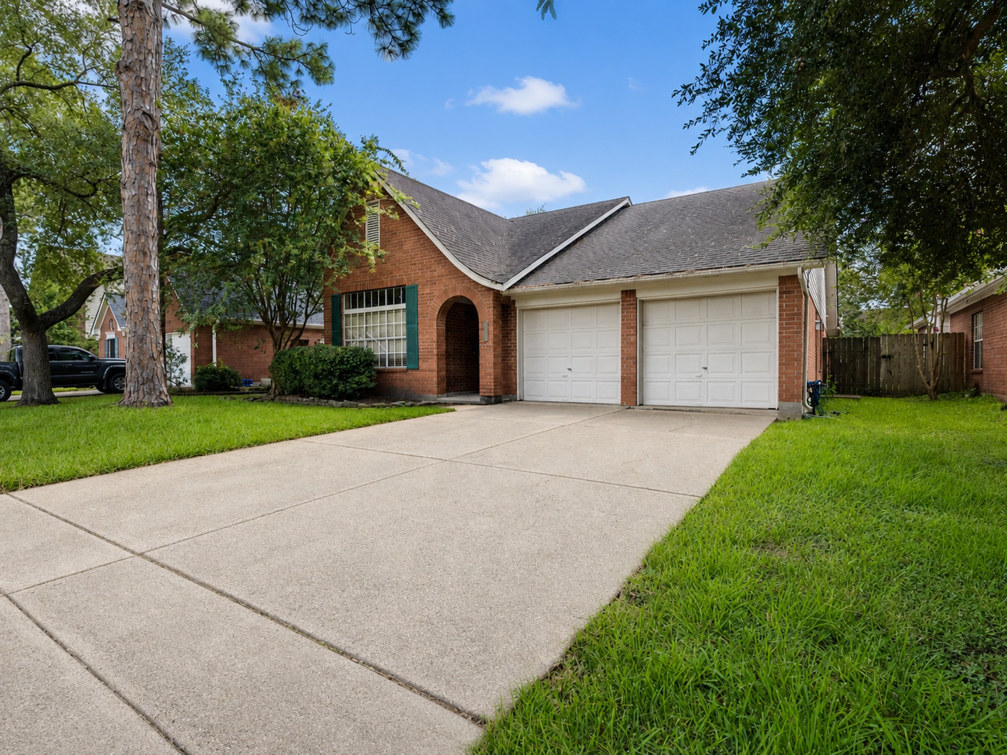 This four sided brick one story with a classic Tudor elevation is sure to check all of the boxes This four sided brick one story with a classic Tudor elevation is sure to check all of the boxes