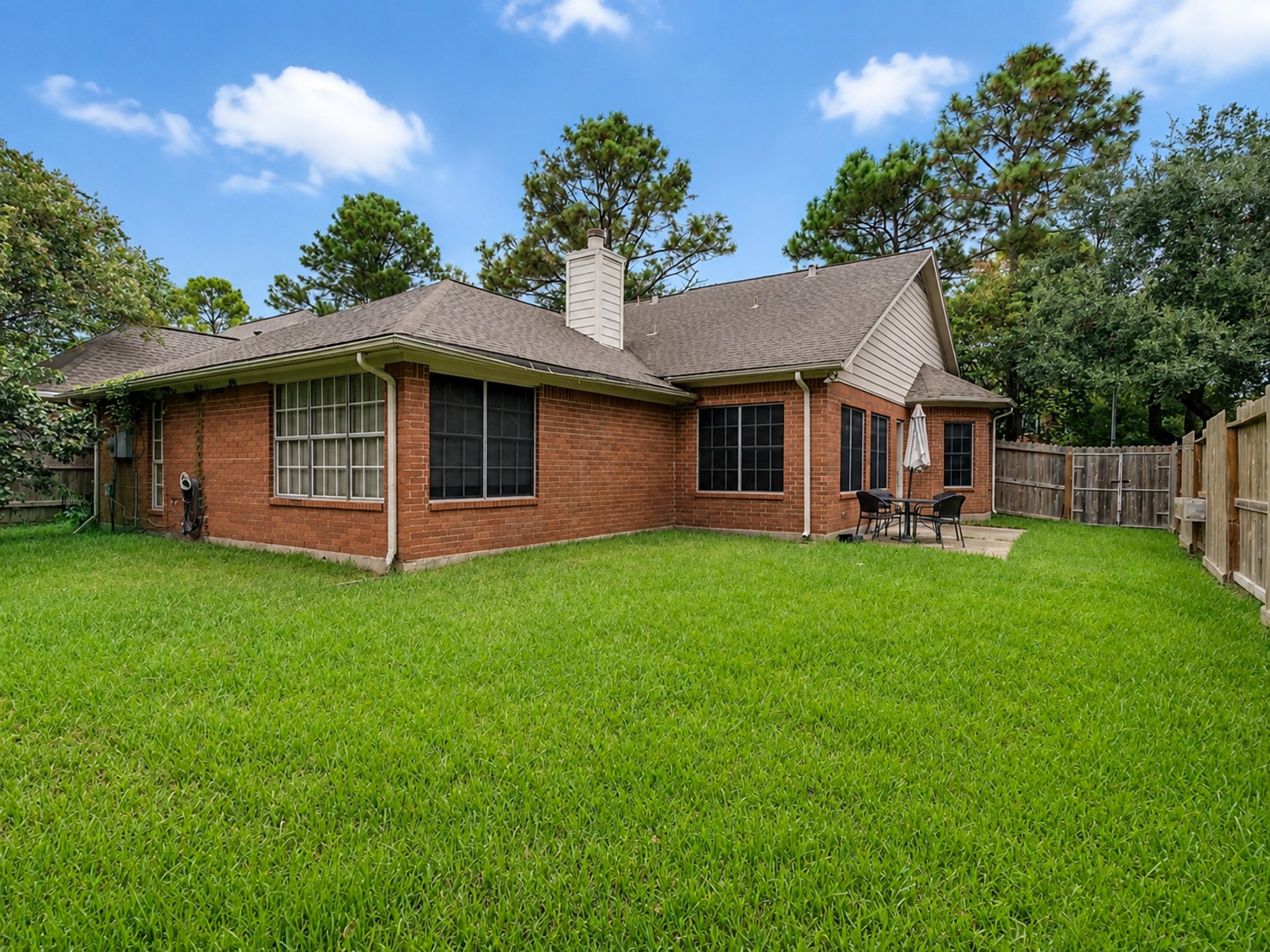 Plenty of yard space for kids and pets to run freely