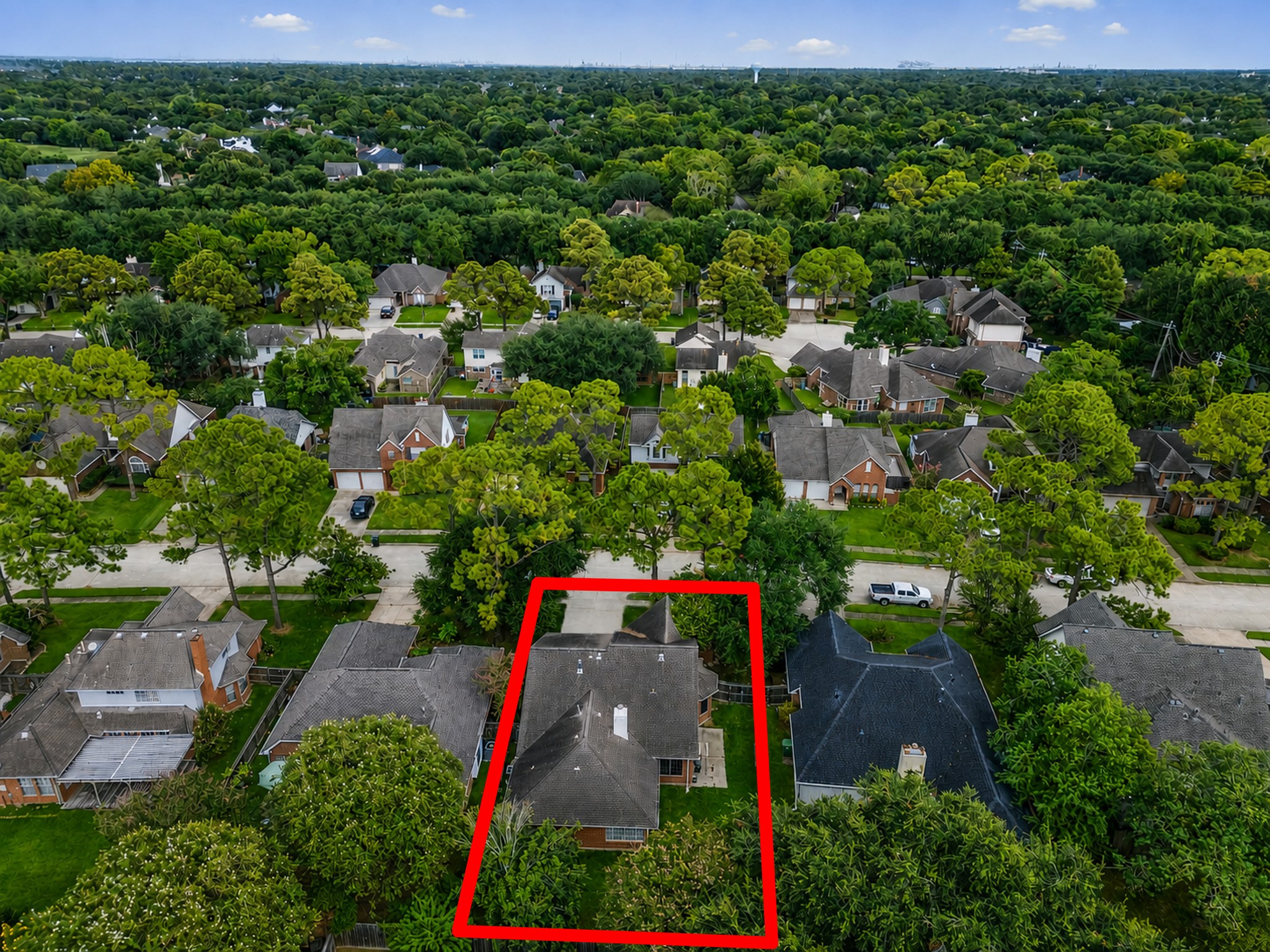 Arial View of the lot
