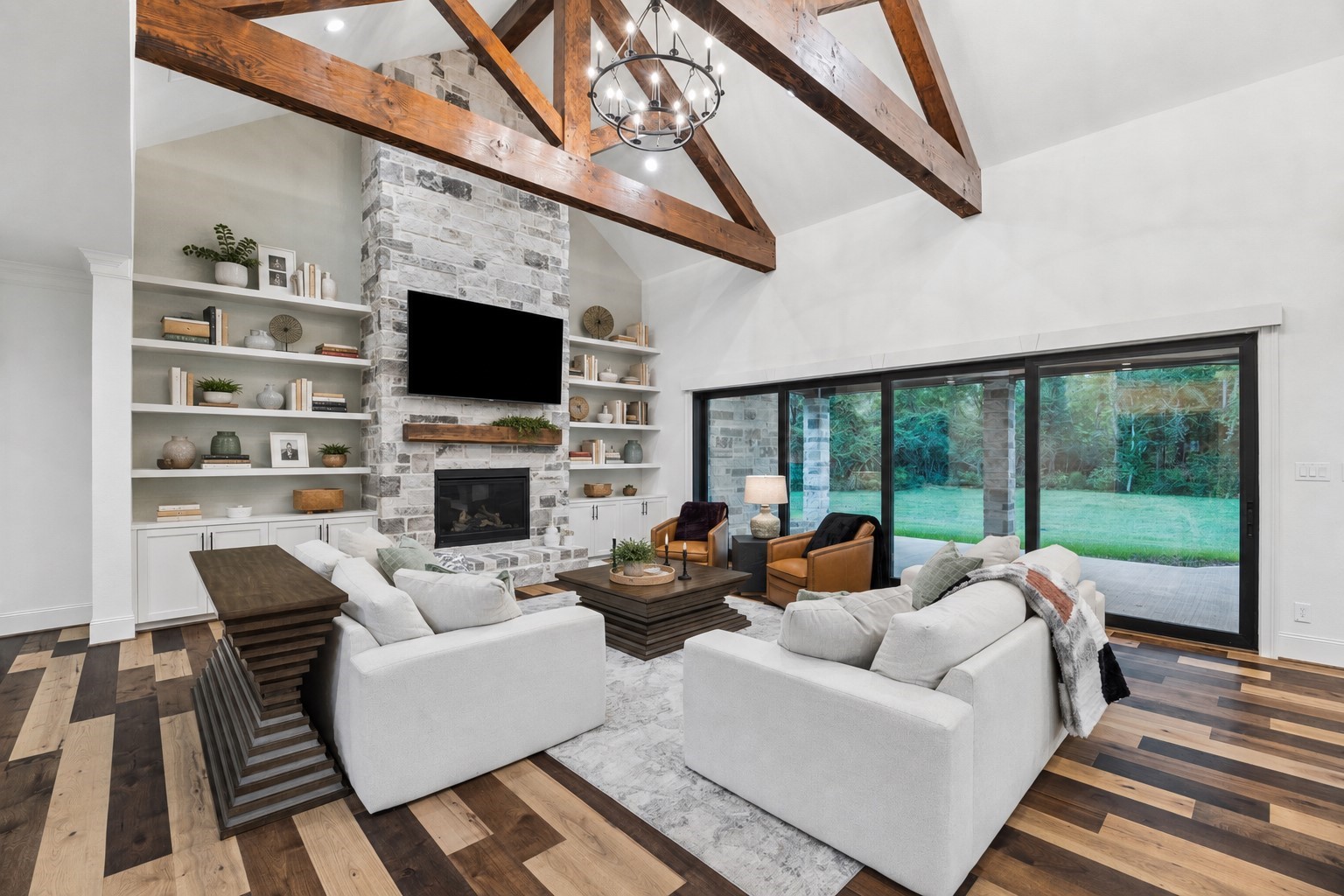 Some images have been virtually staged to illustrate the property's potential use and design possibilities. Furniture, dcor, and the mounted television shown in select photographs are computer-generated and do not represent the current condition of the property.