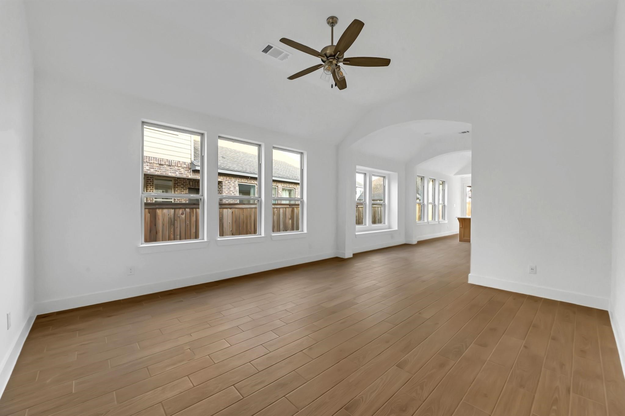 Spacious living room as you enter the home.