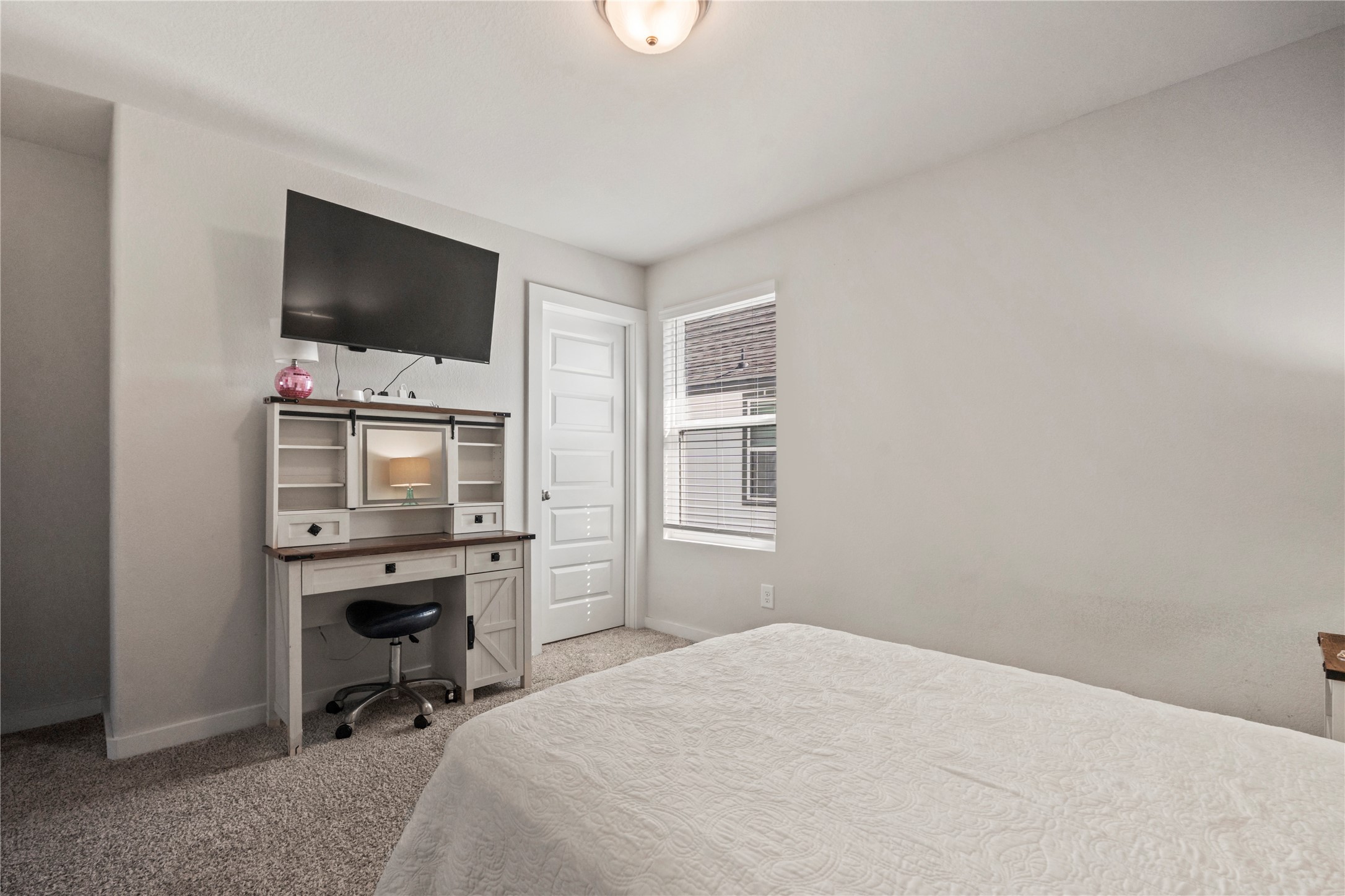 The bedrooms upstairs have plenty of space.