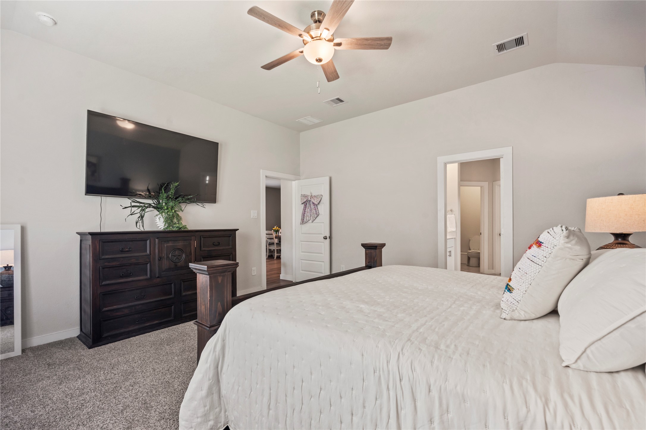 Master bedroom is ready for you to make it your own.