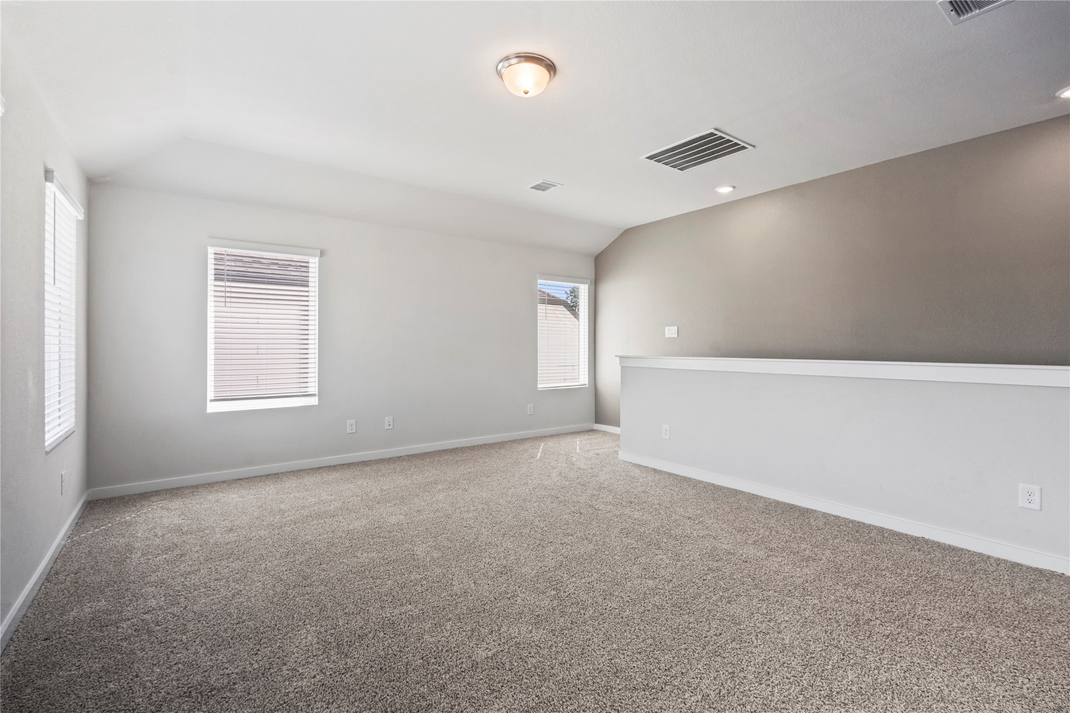 The game room has lots of space and room to grow!