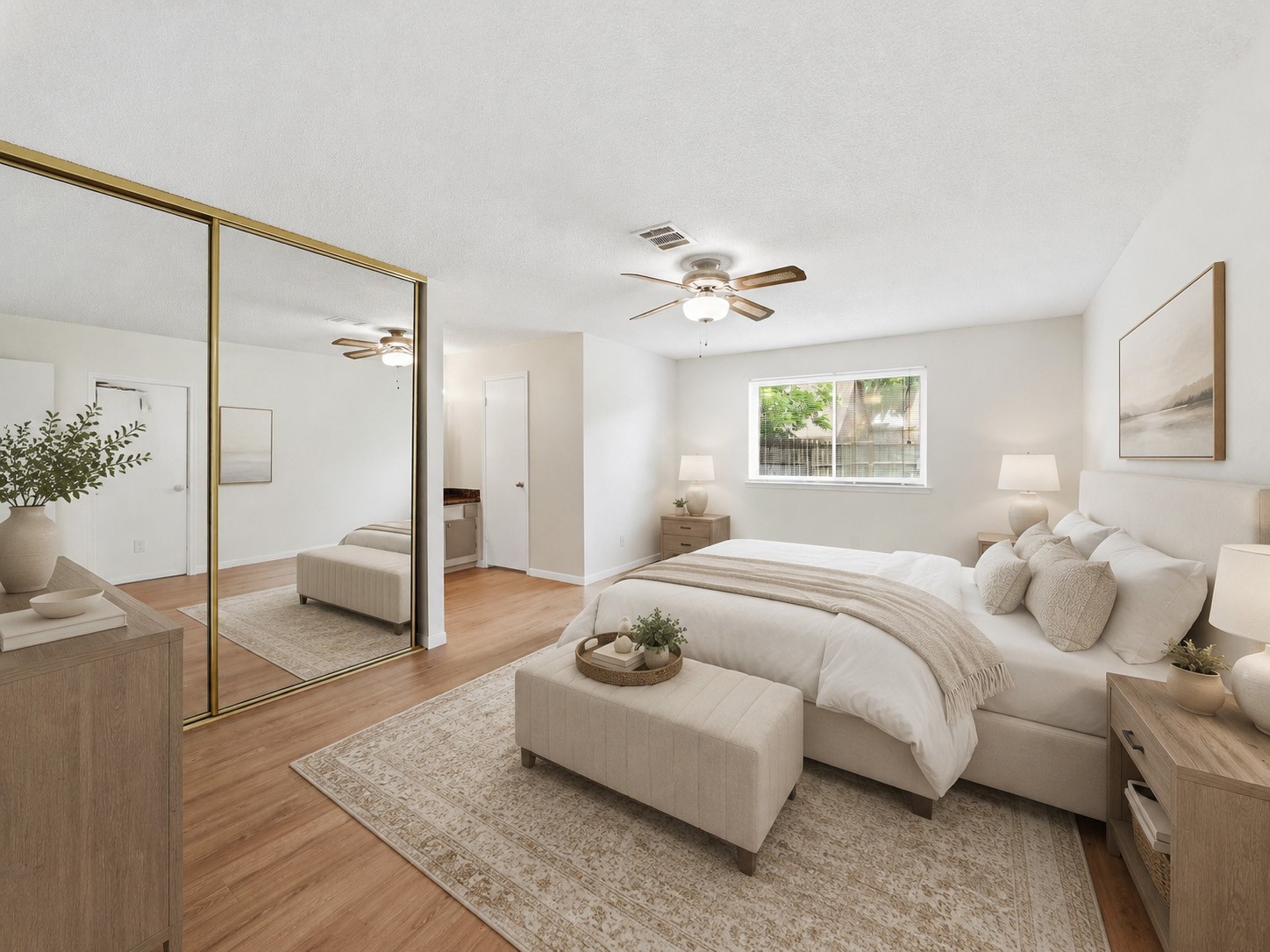 Primary Bedroom. Photos have been virtually staged for marketing purposes. Furniture, decor, and other items shown may not be present in the home.