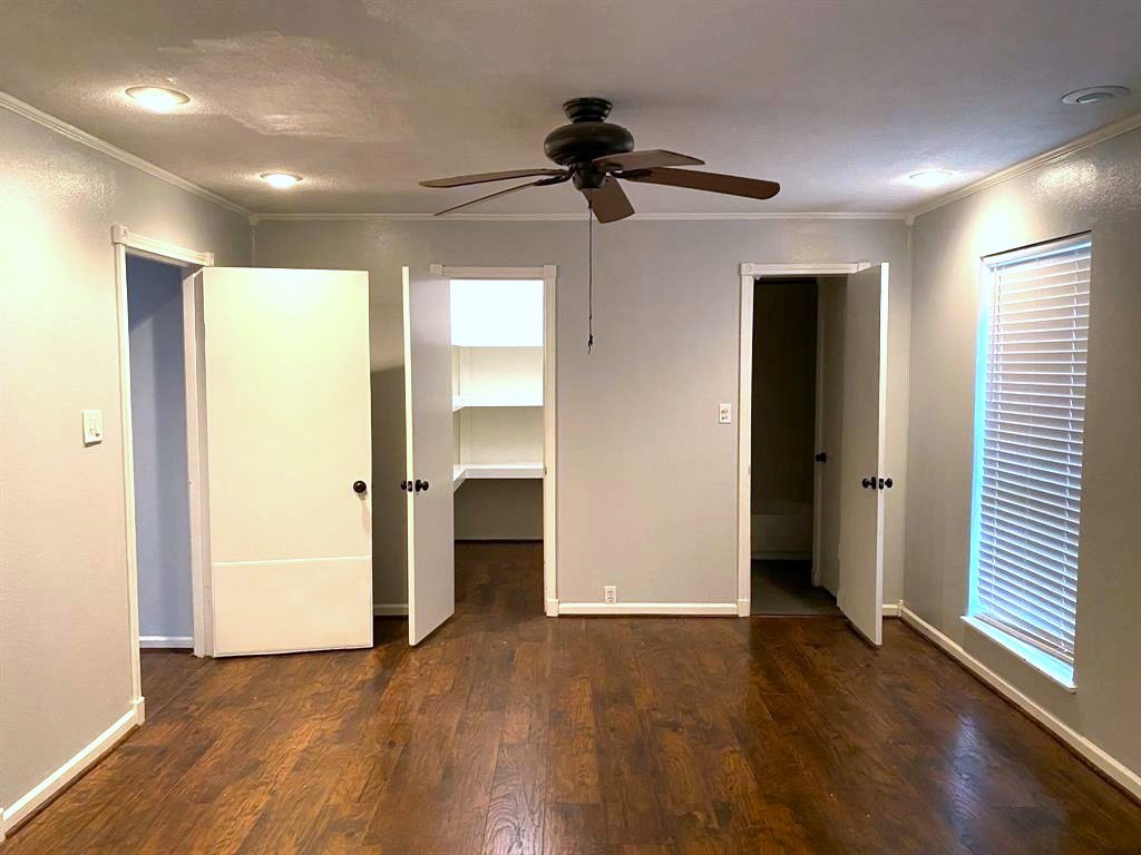 View of Bedroom showing third closet and entry into Bathroom