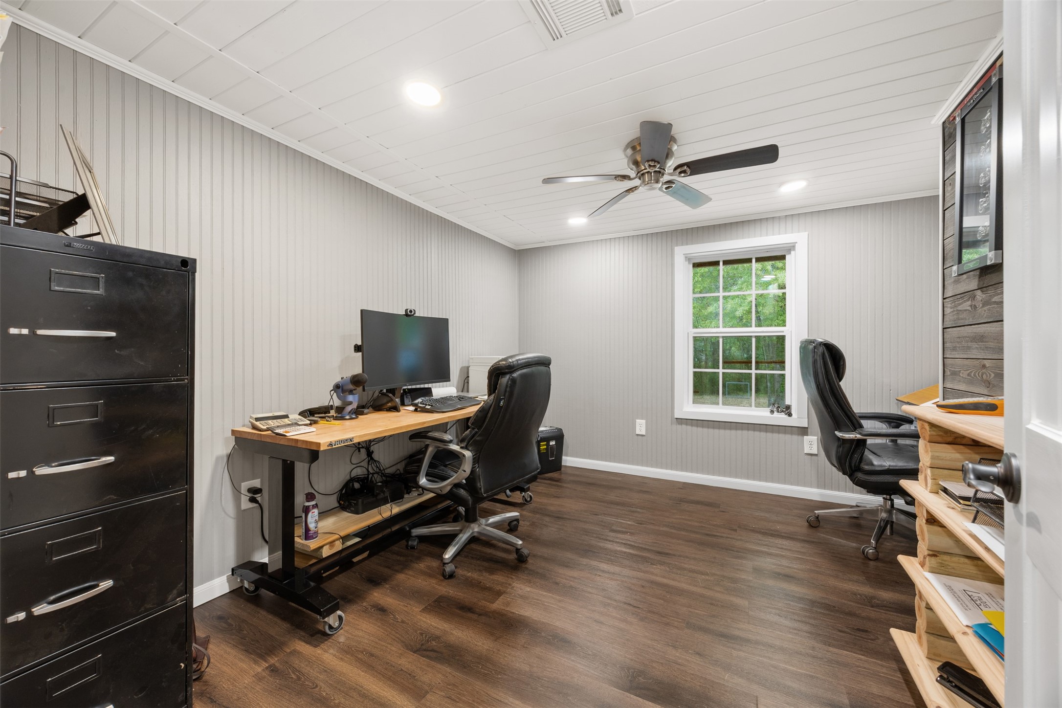 Bedroom 2 is currently used as an office