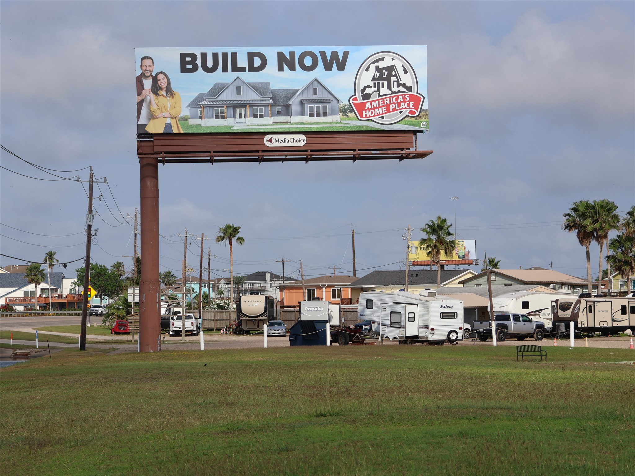 Image of the billboard from the west