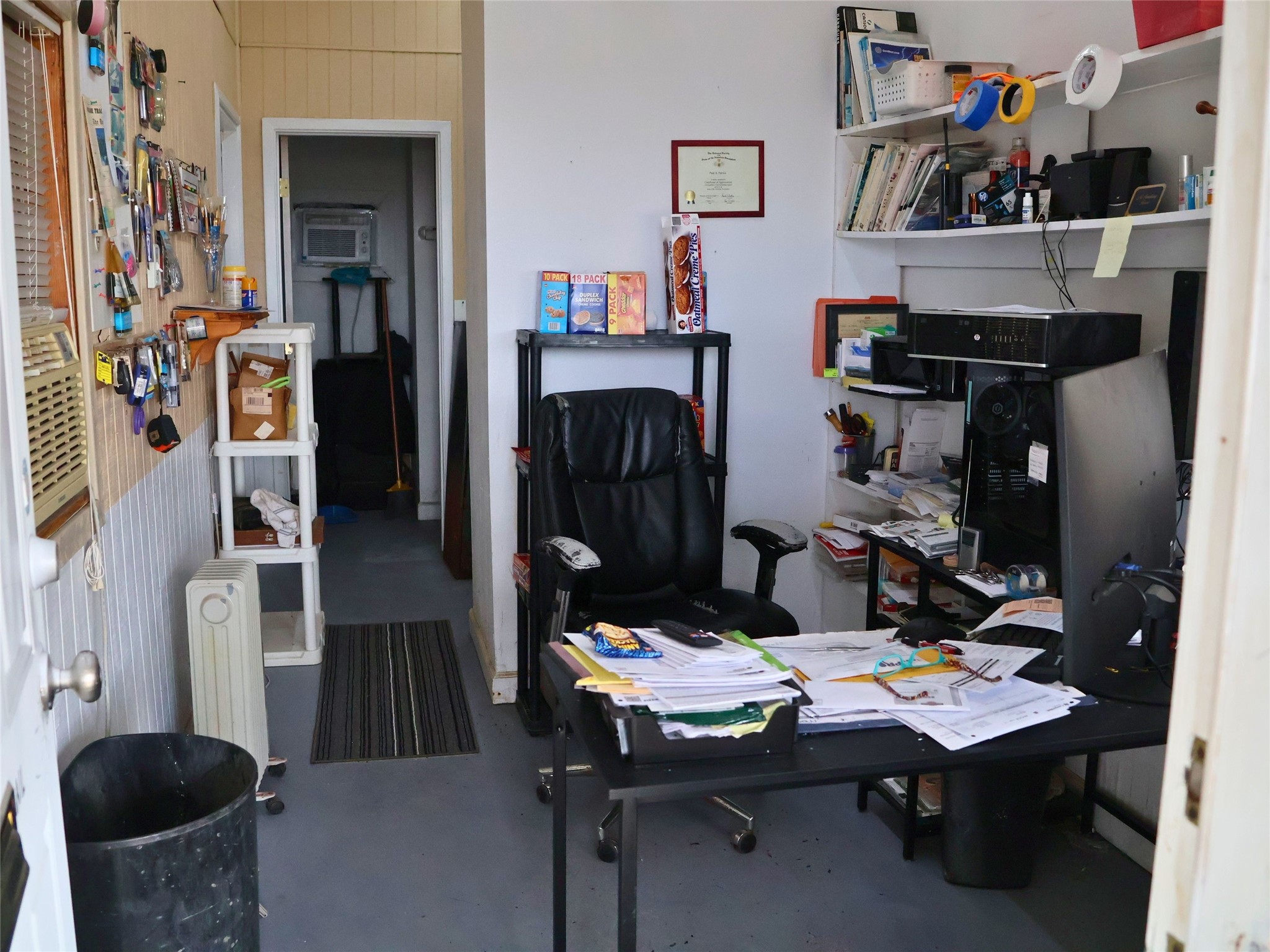 The office area of the building.