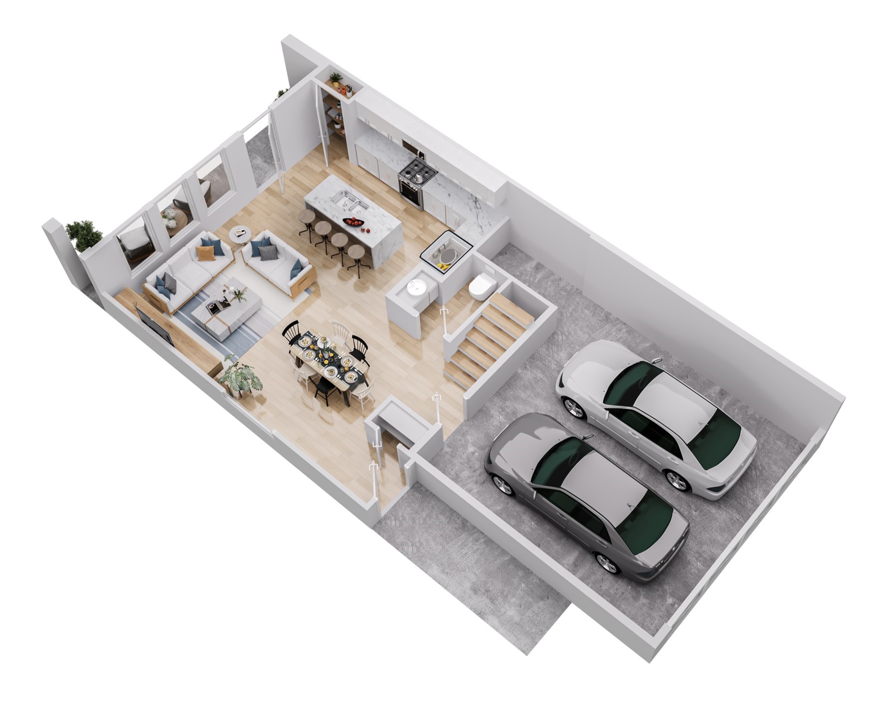 Rendered First Level Plan
