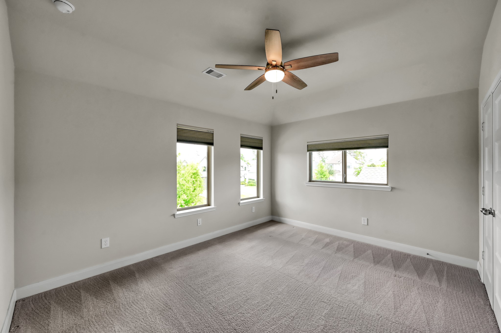 Spacious secondary bedroom.