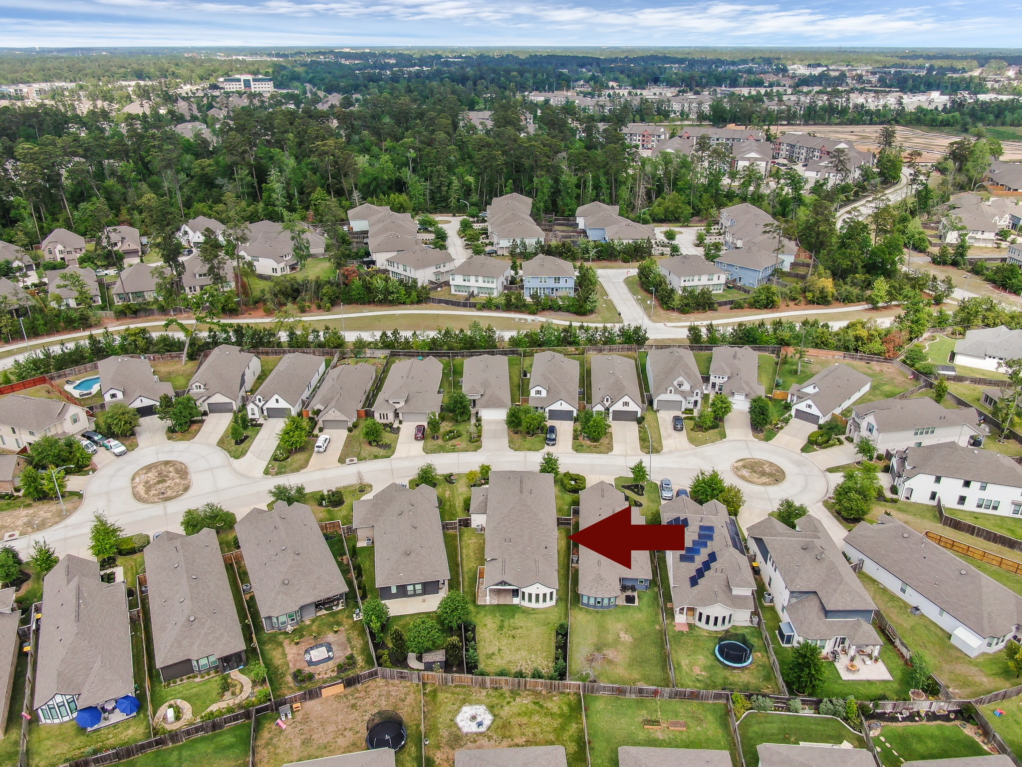 Prime cul-de-sac street location with a spacious backyard offering added privacy and peaceful neighborhood views.