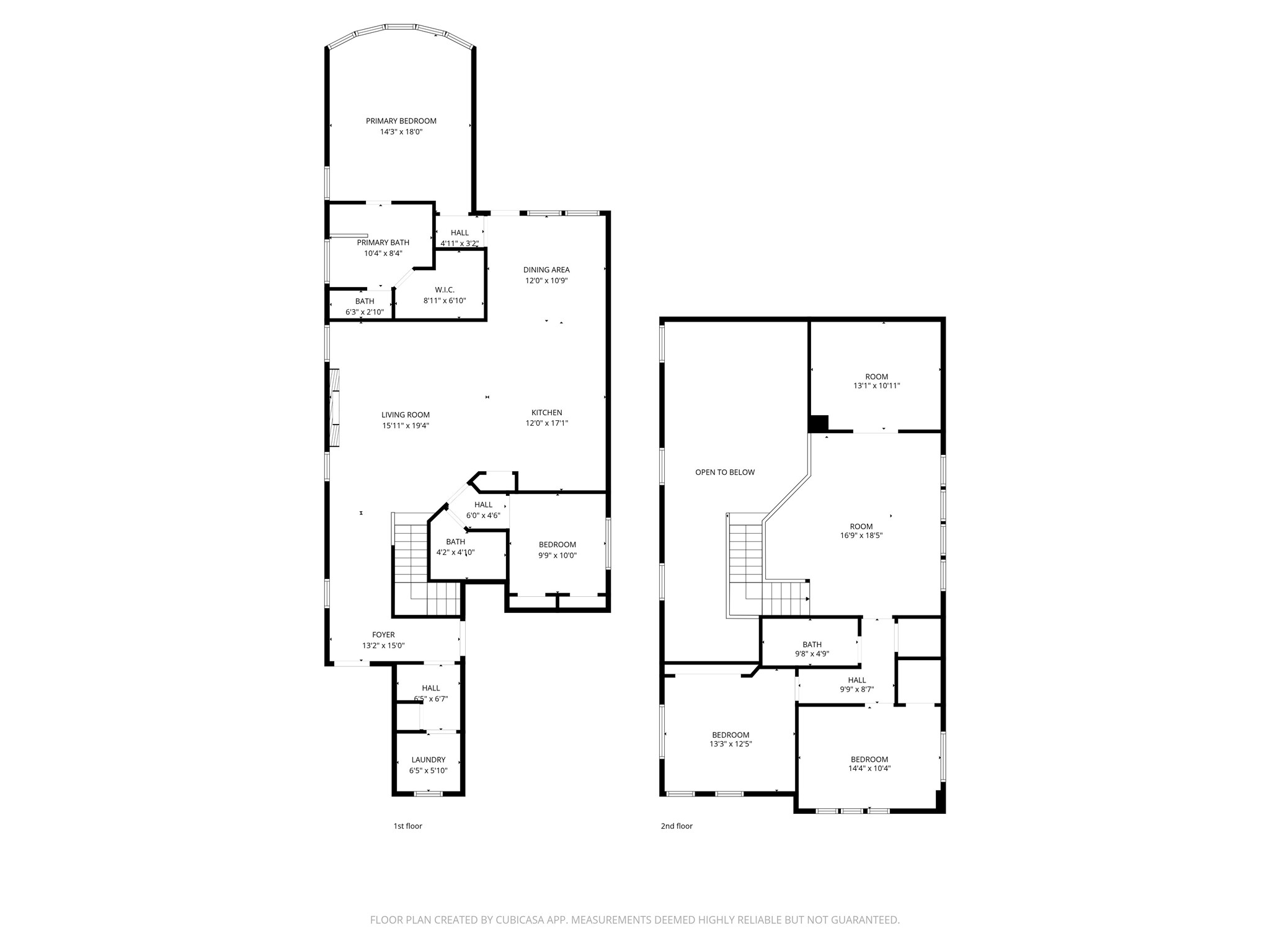 Floor Plan - 1st & 2nd floor - Buyer to independently verify all measurements. Floor Plan - 1st & 2nd floor - Buyer to independently verify all measurements.