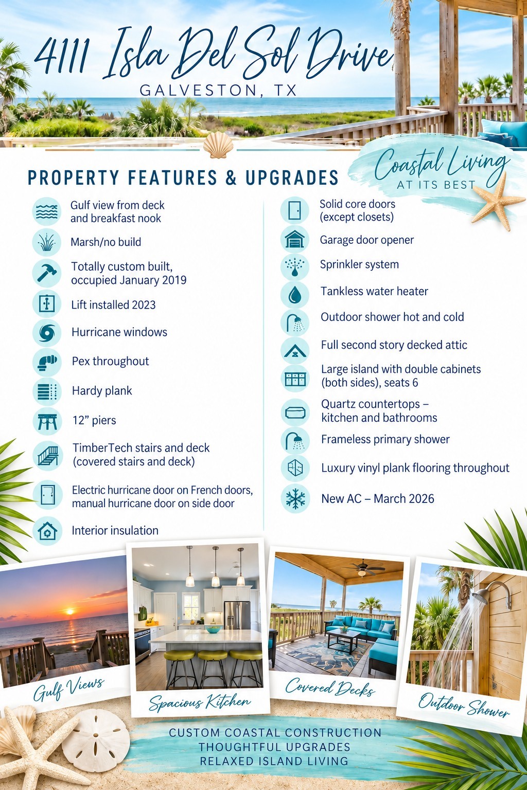 4111 Isla Del Sol, Galveston, TX 77554