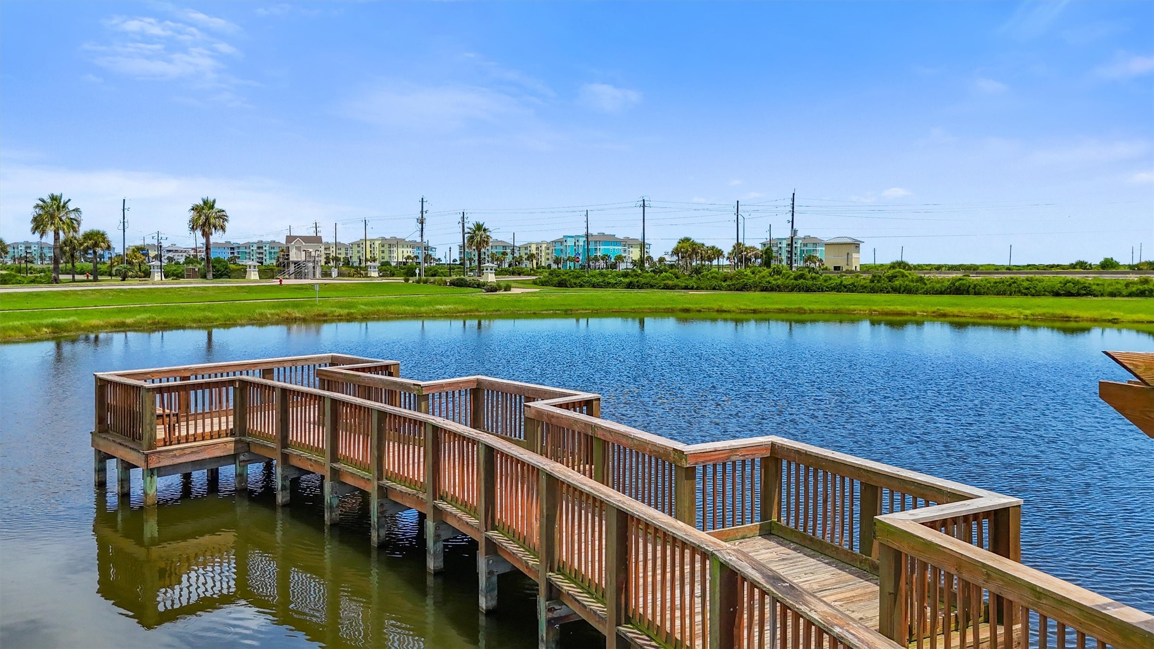 A stocked fishing pond offers a
peaceful setting for anglers of all
ages to cast a line and enjoy the
outdoors.