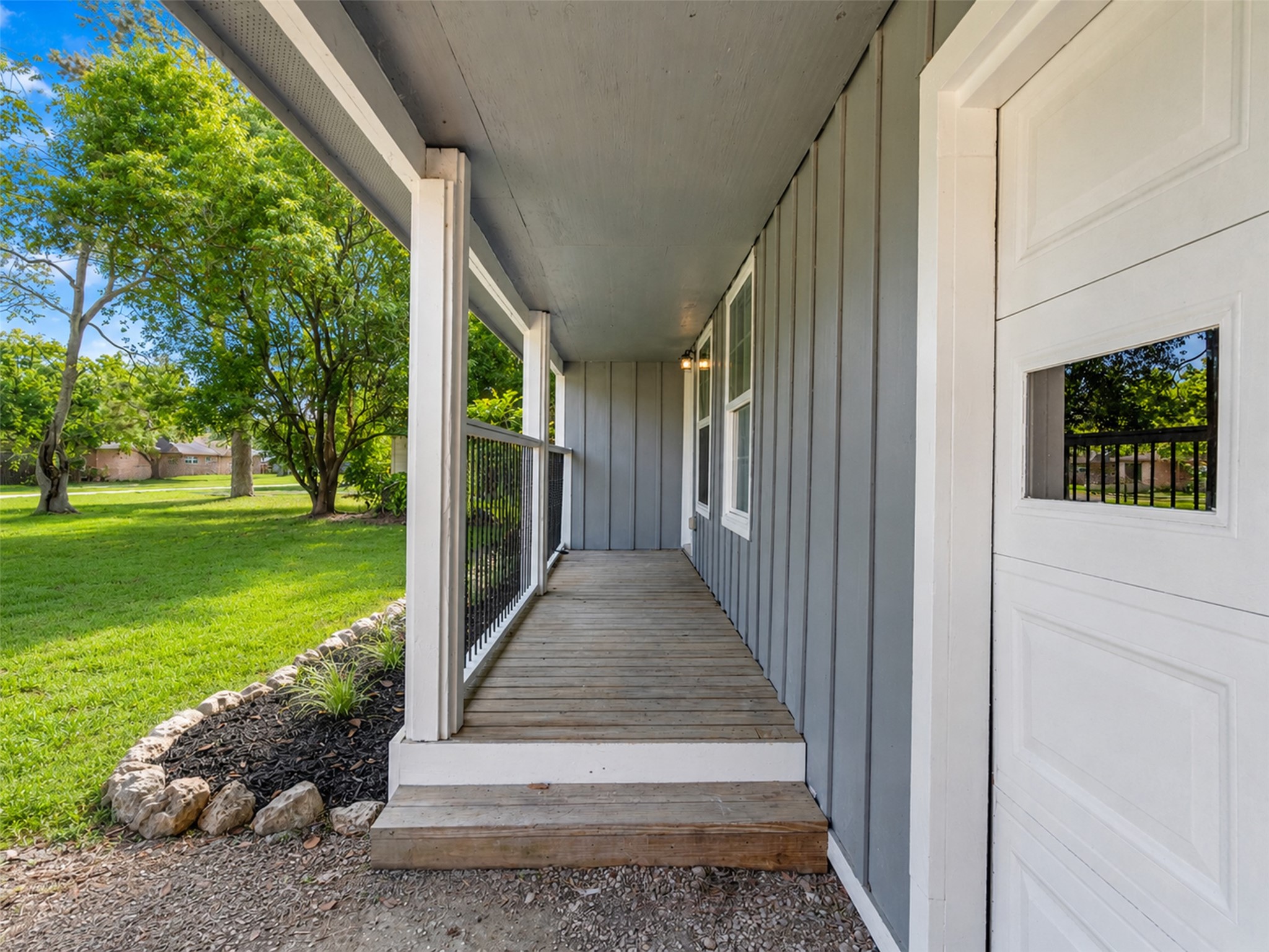 Covered front porch Covered front porch