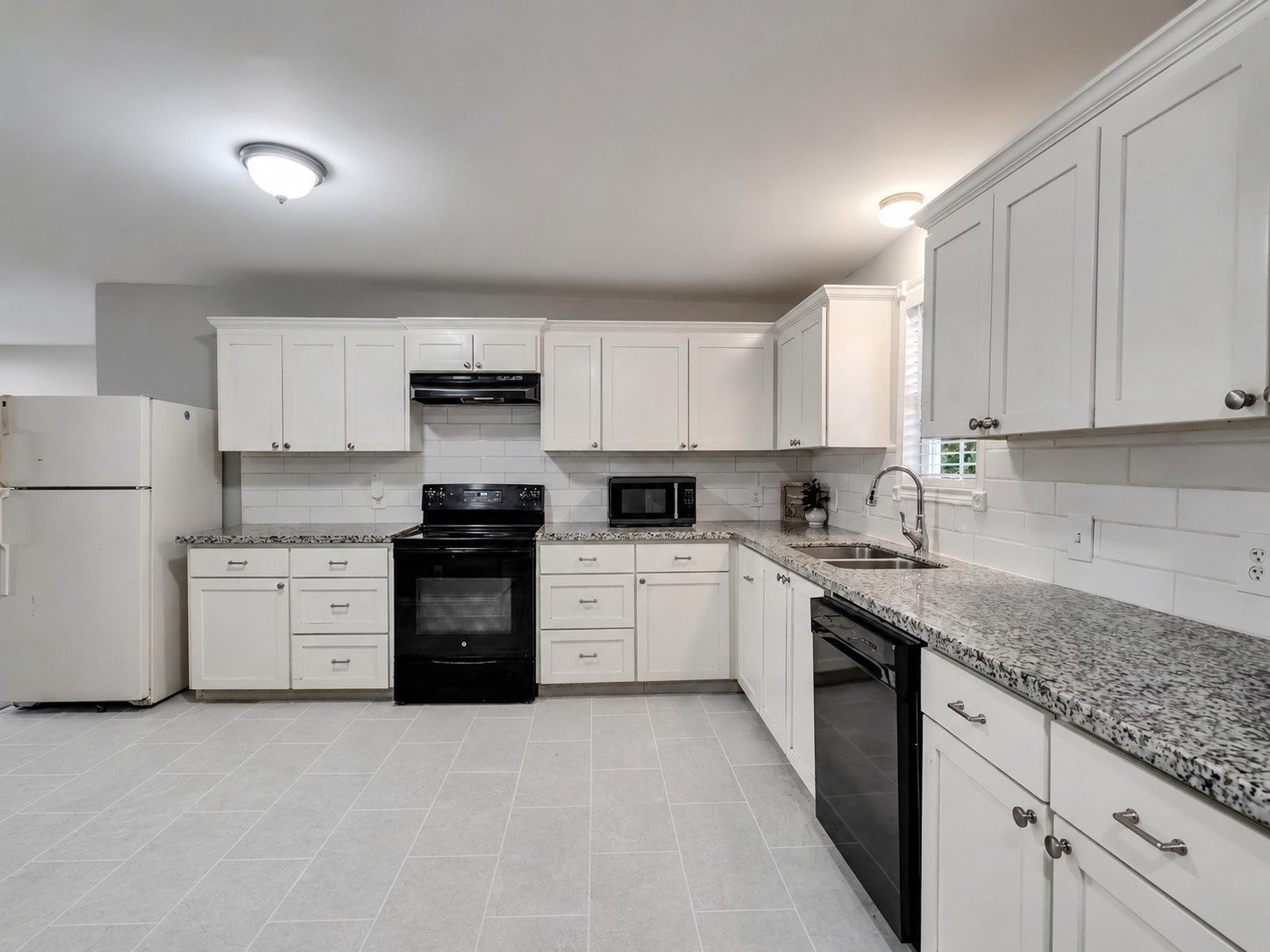 Kitchen with lots of workspace.