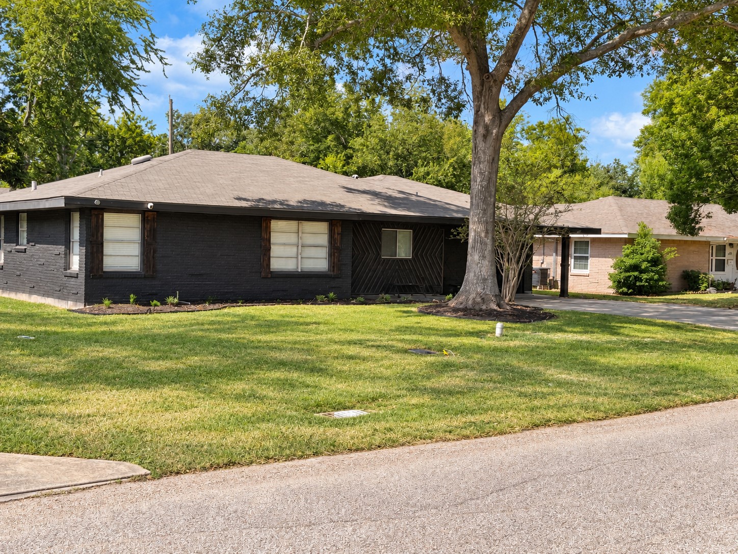 The home across the street. The home across the street.