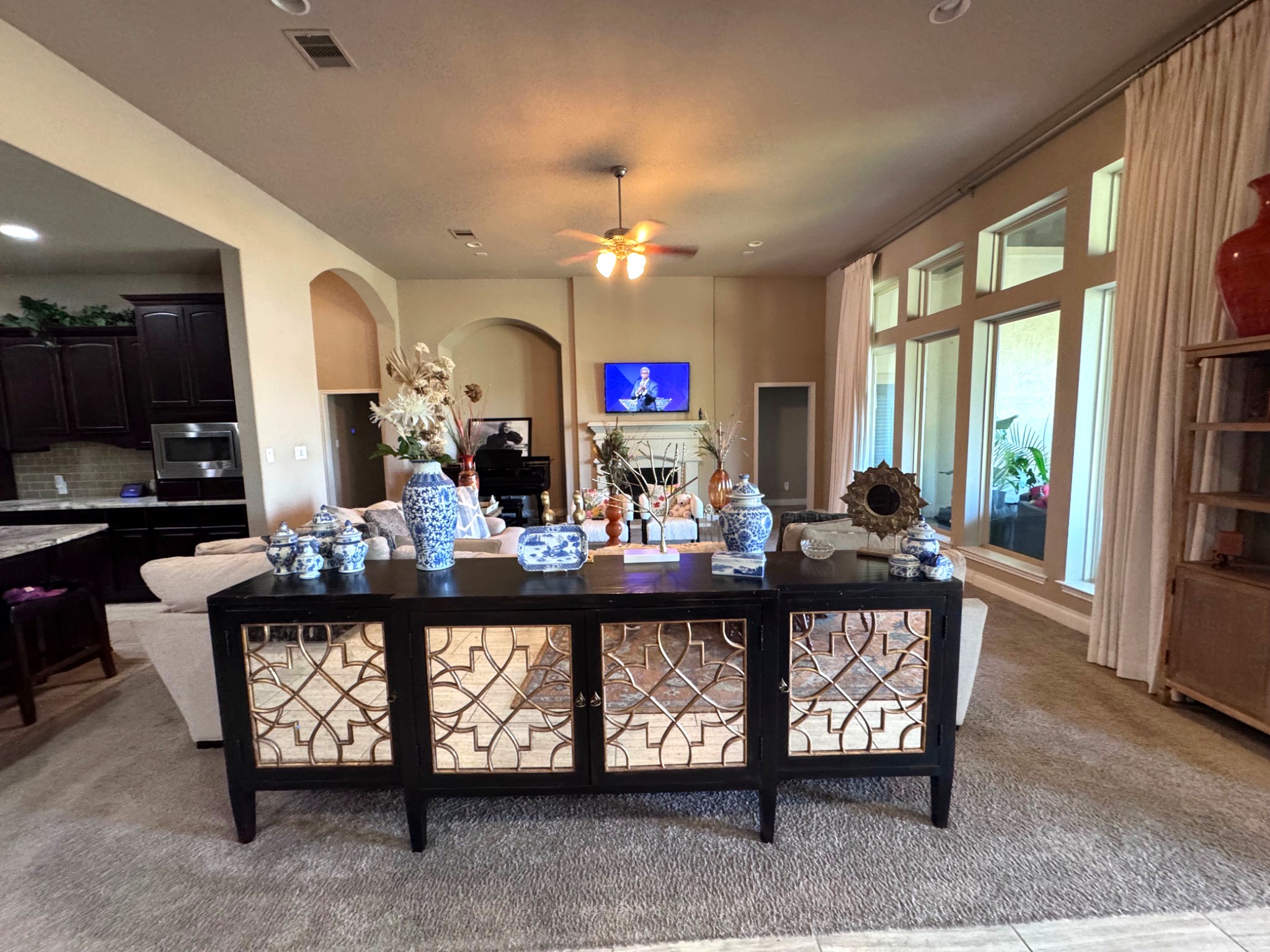 Open-concept living and dining spaces provide a wonderful setting for entertaining and everyday living.