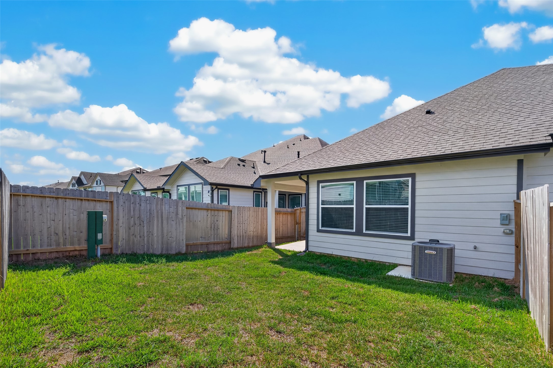 View of backyard
