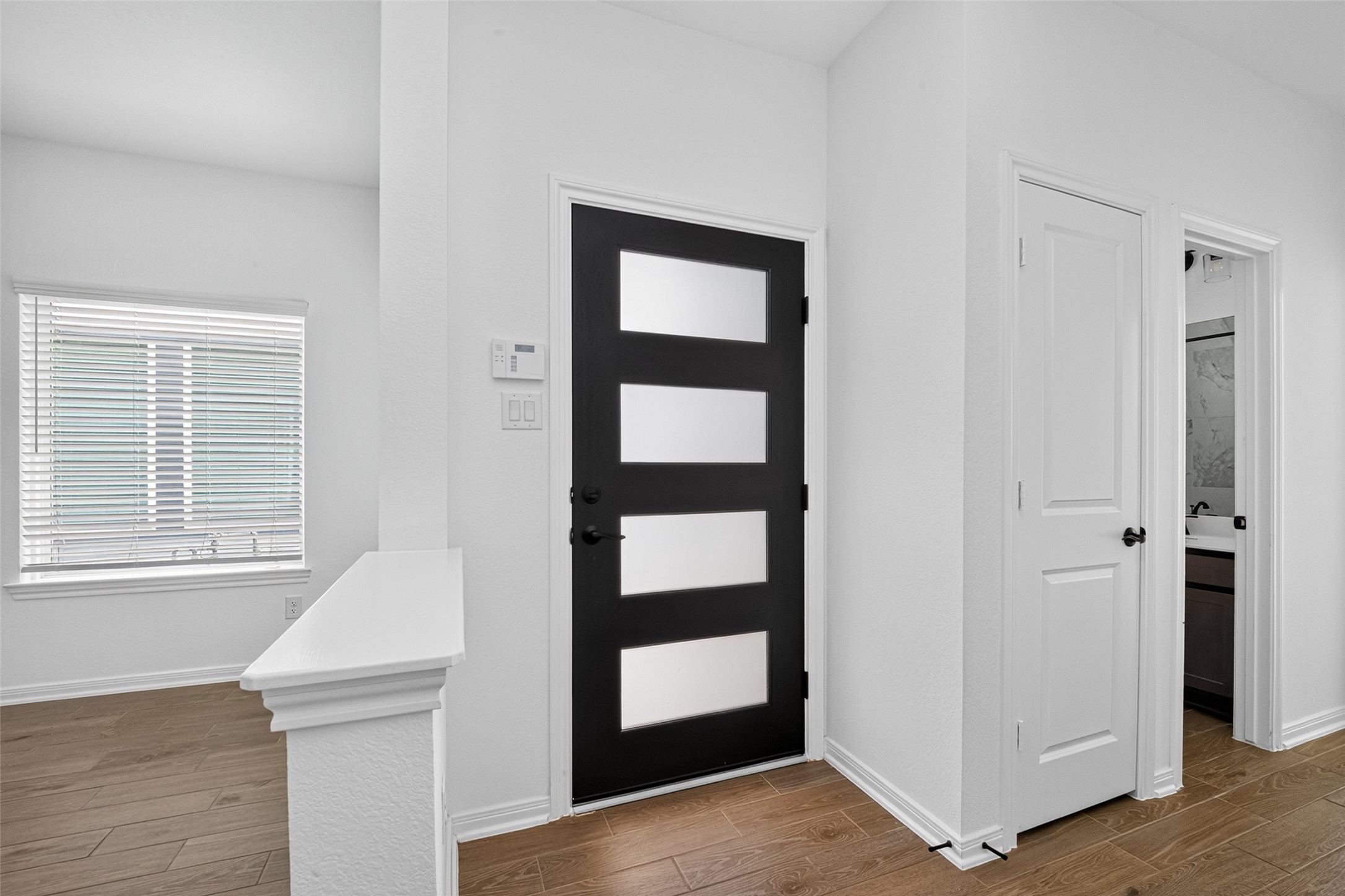 Inside look of the entrance door