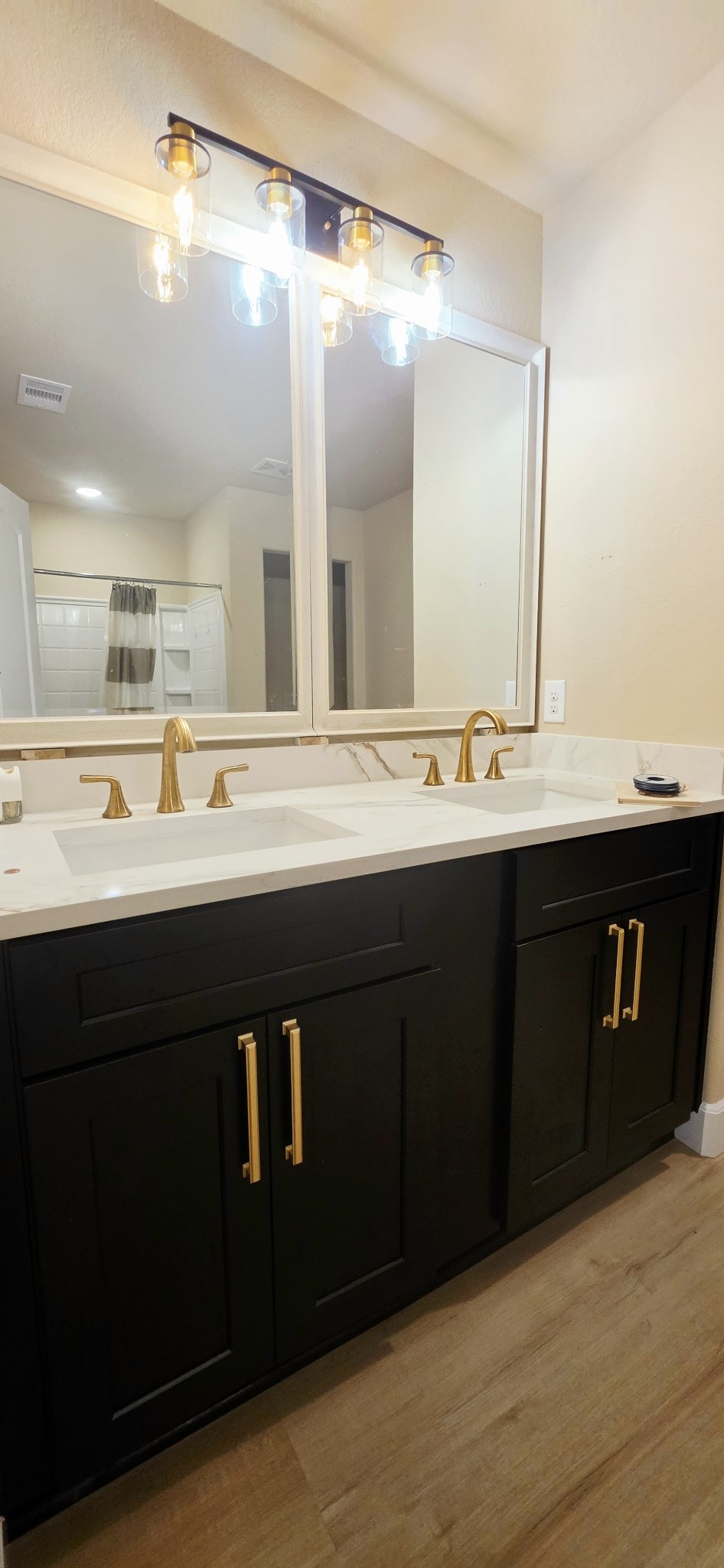 Master bedroom Vanity. Double sink for convenience