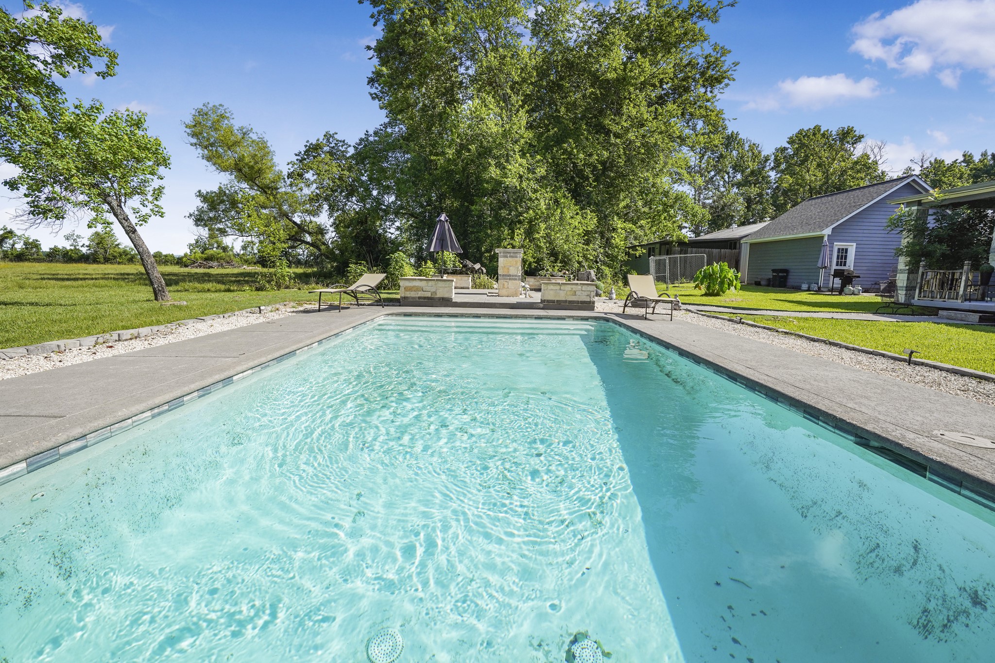 Crystal clear pool.