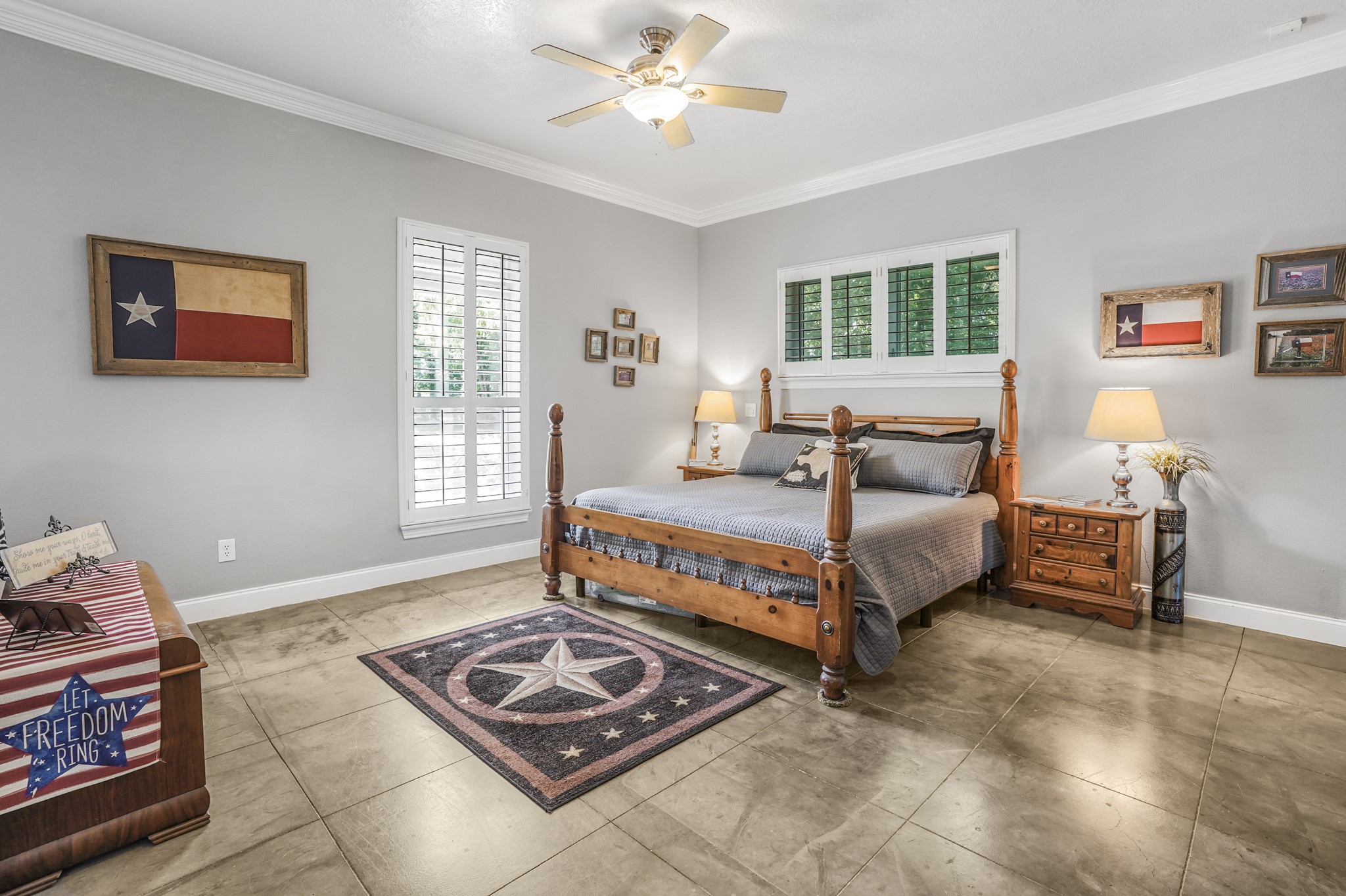 Owners retreat in the main house.