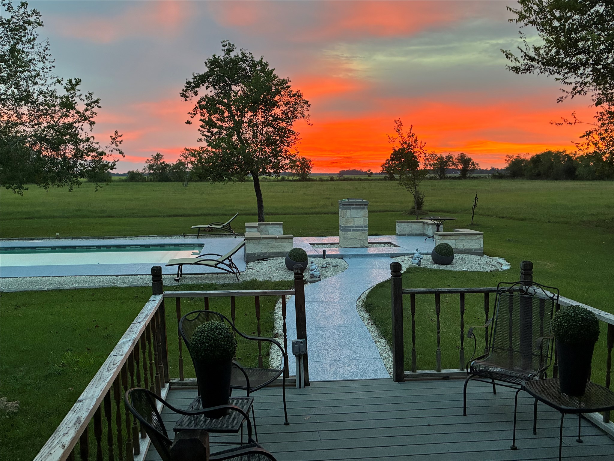 Backyard views are stunning!