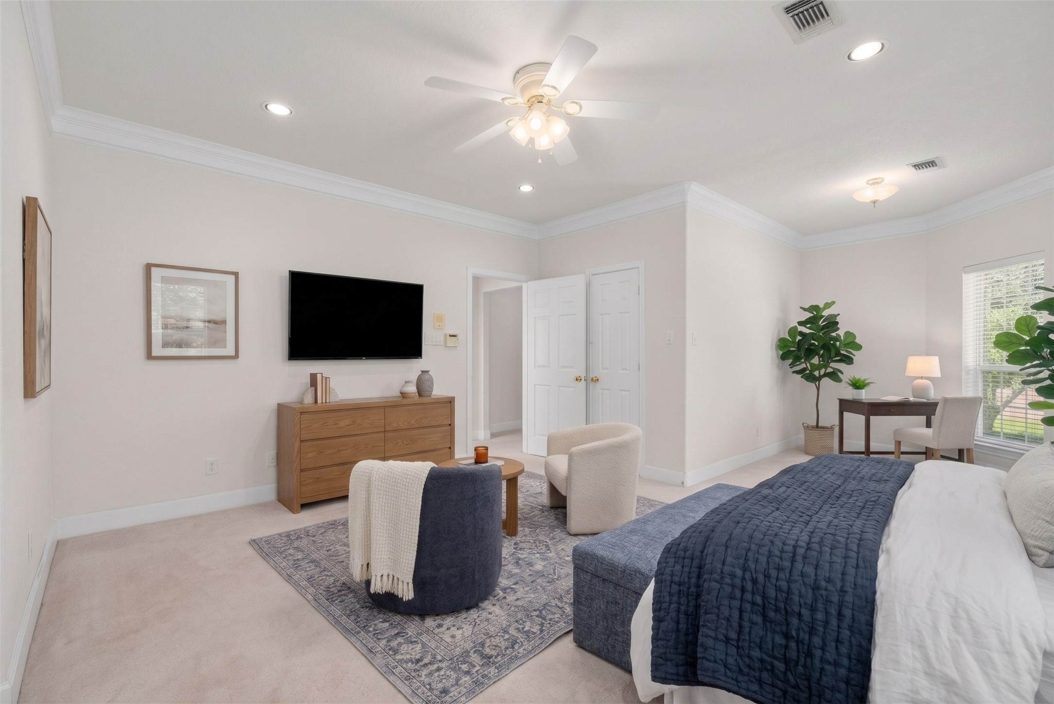 Its convenient main-level location provides effortless single-story living.