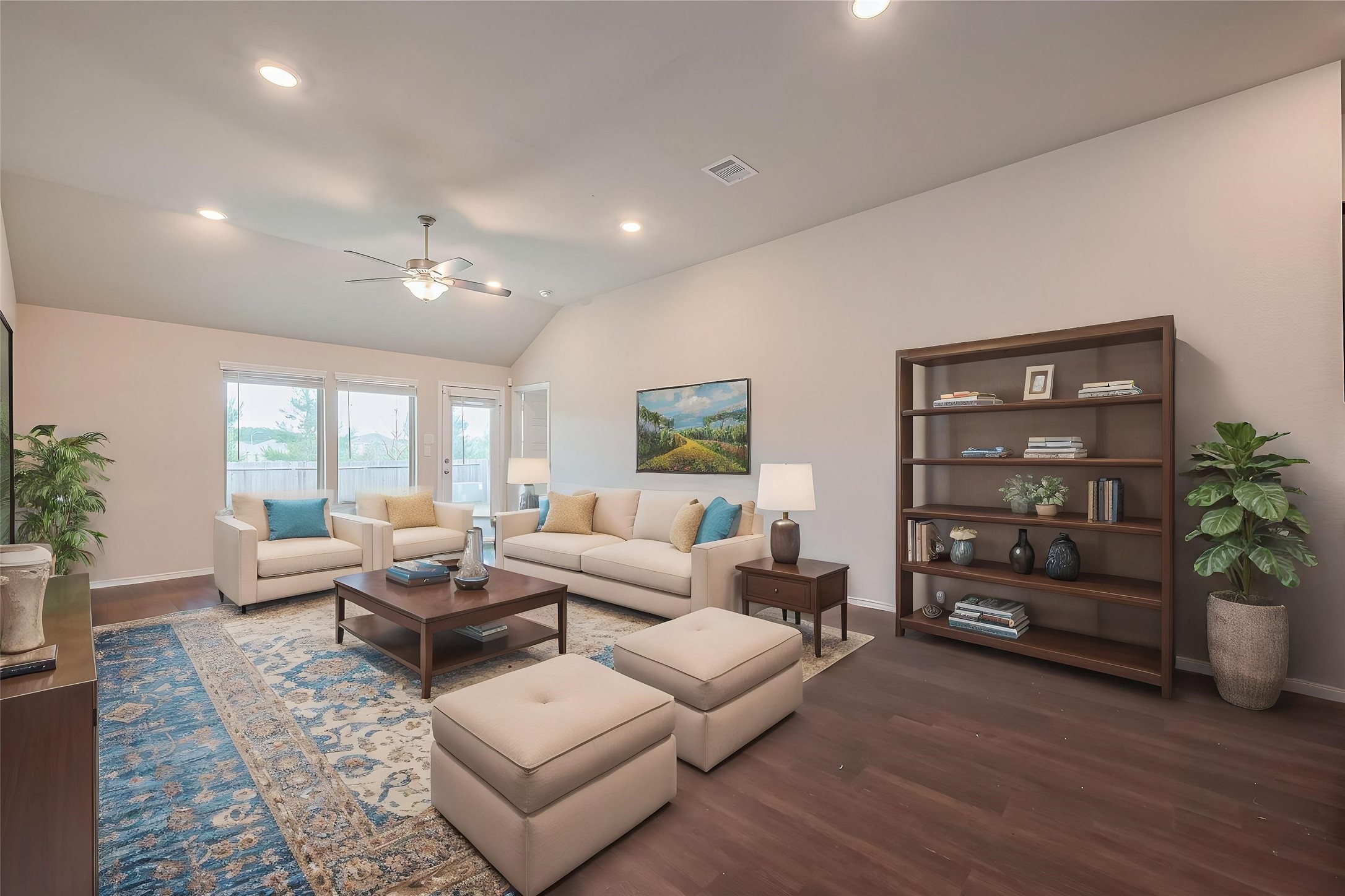 Family room virtually staged. Family room virtually staged.