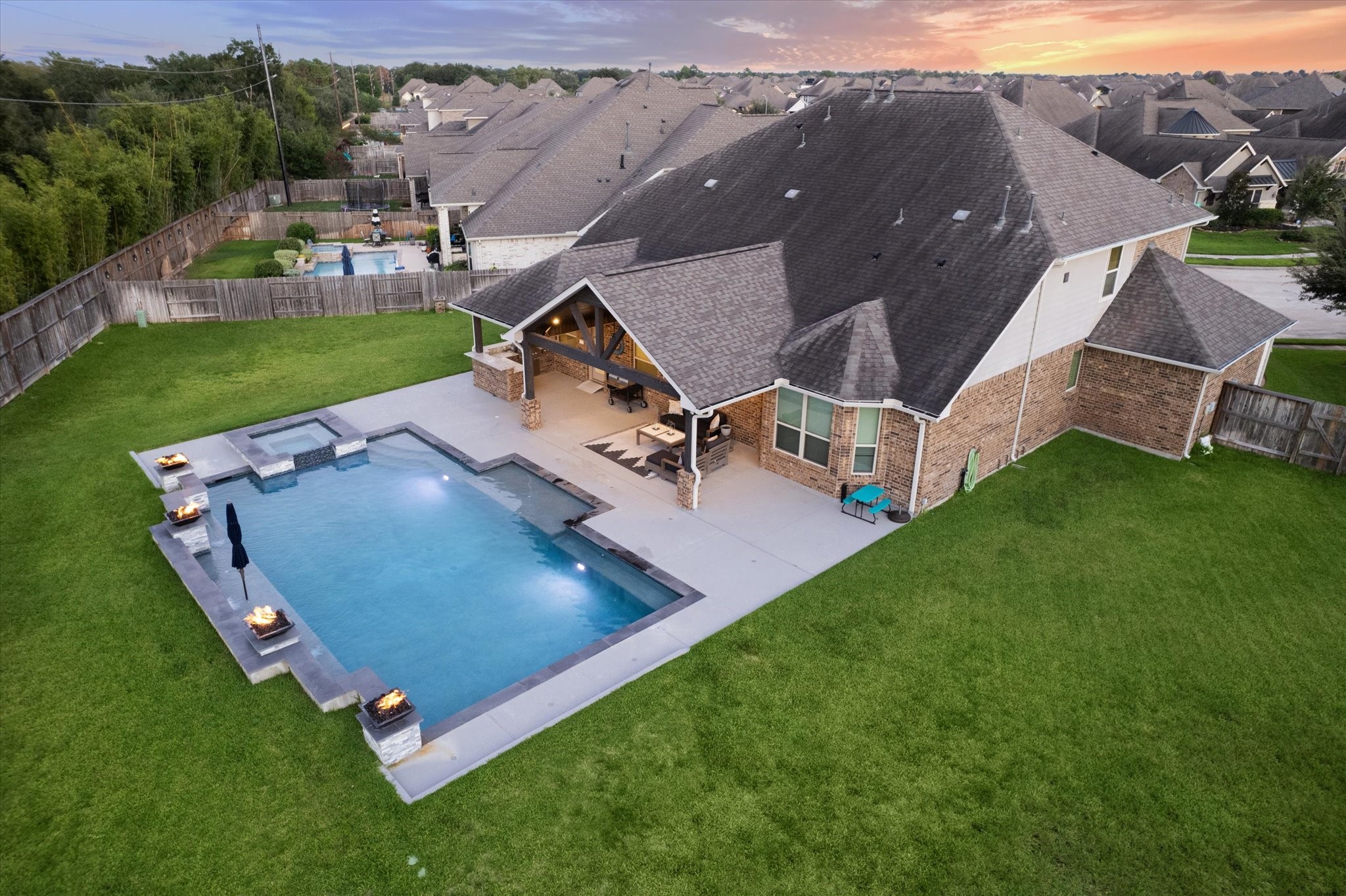 Private Oasis with enough room in the backyard to add she-shed!