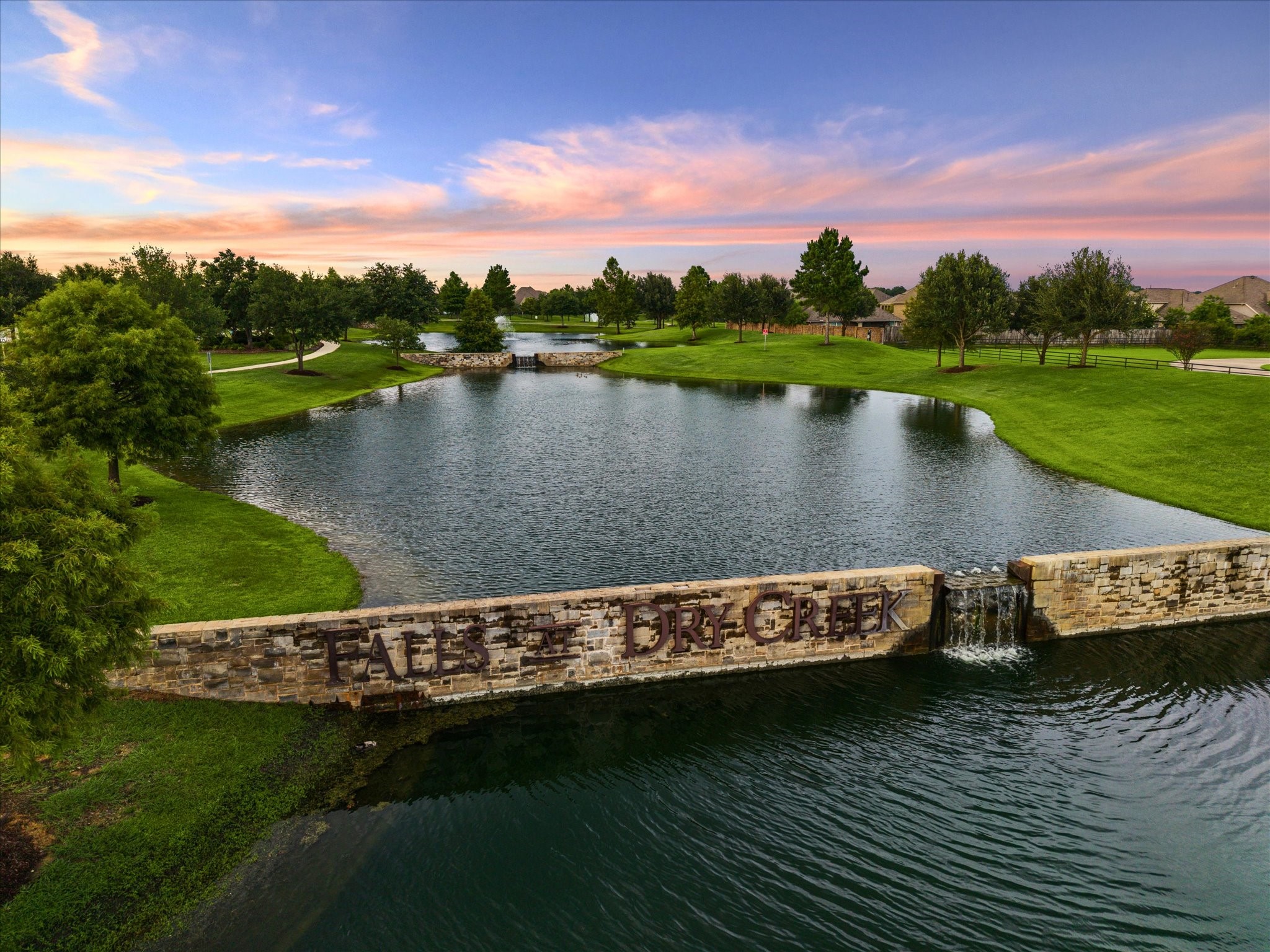 Falls at Dry Creek is a peaceful, family-friendly neighborhood in Cypress, TX. Known for its beautiful homes, great schools, and community amenities.