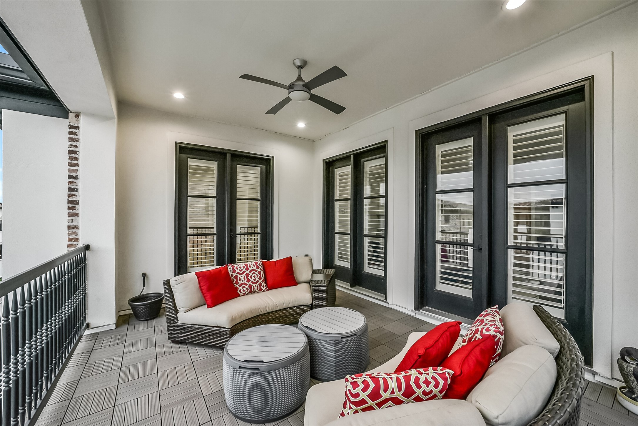 Alternate view highlighting the ideal space for outdoor seating and seamless indoor-outdoor entertaining.