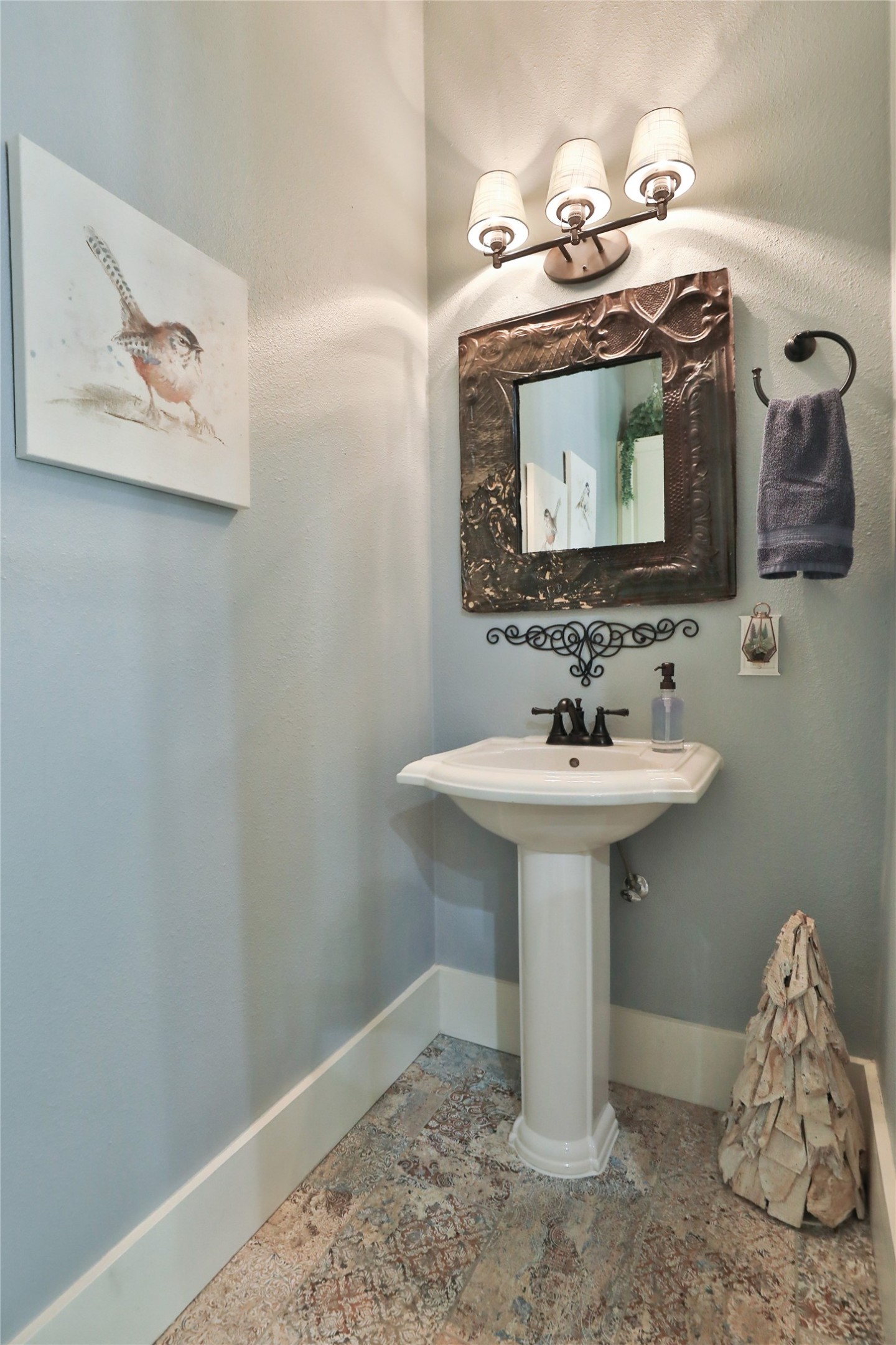 Half bath downstairs.