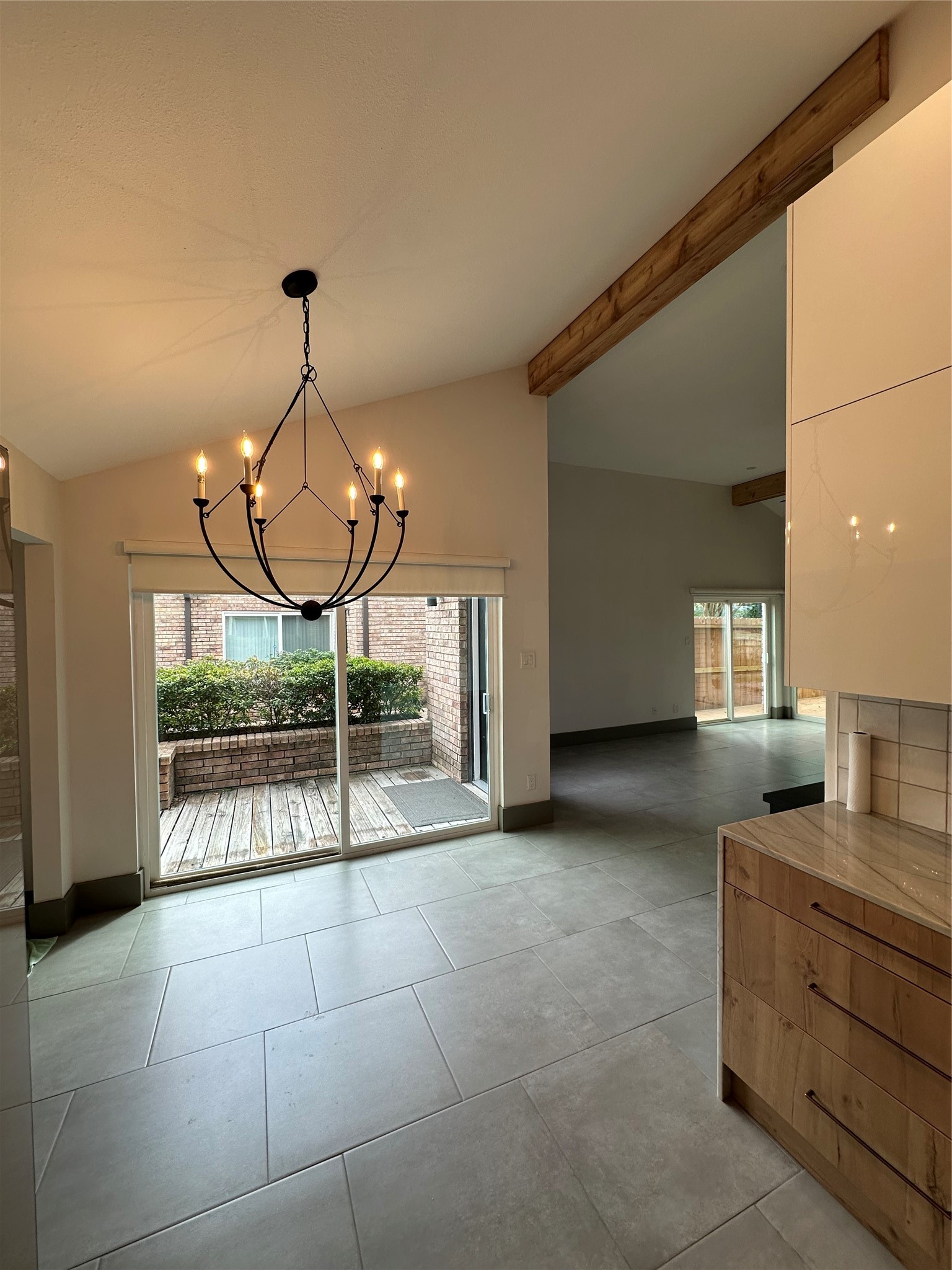 Dining Room with Large Patio Door. Dining Room with Large Patio Door.