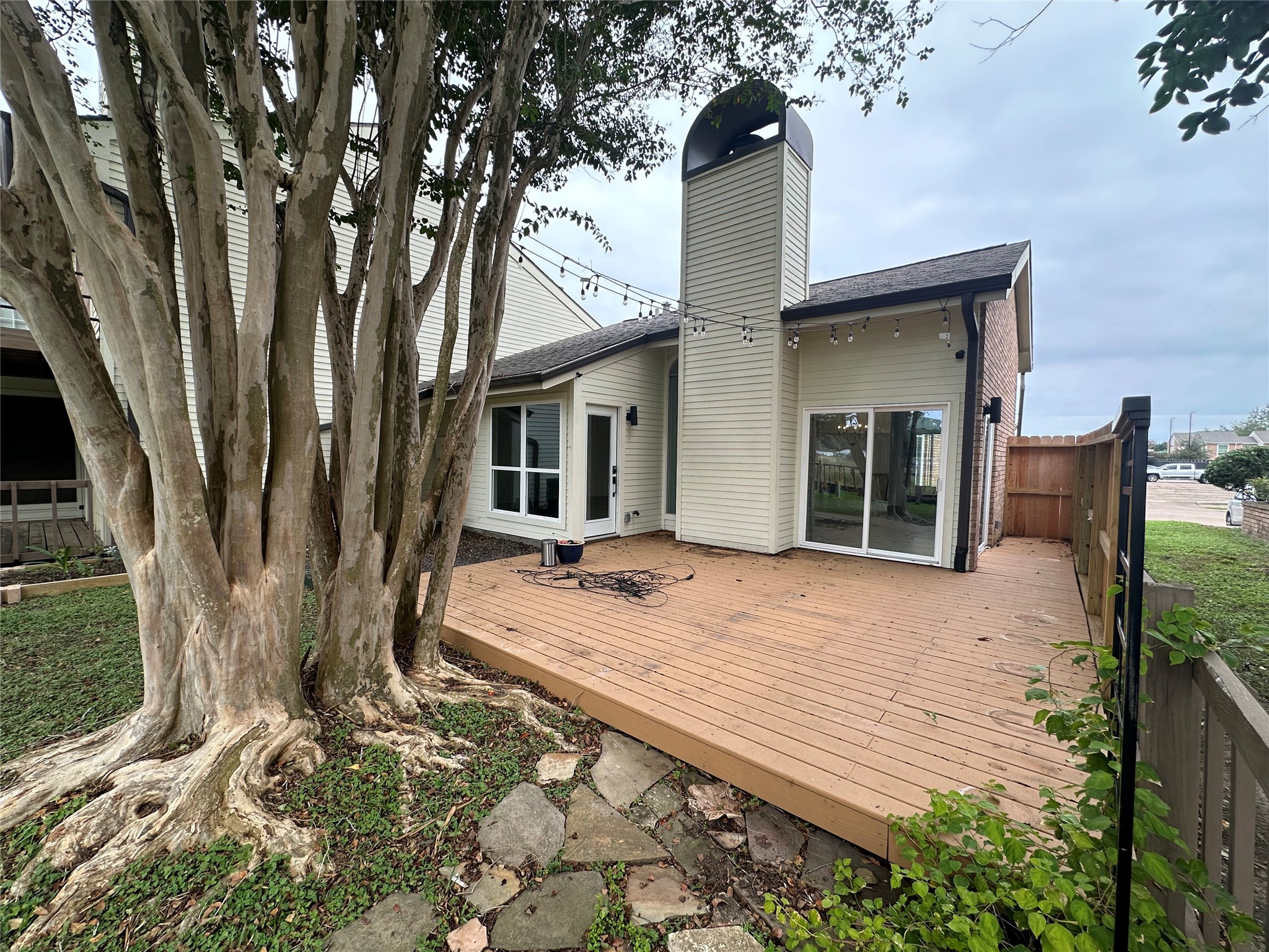Another look of the back deck and Trees. Another look of the back deck and Trees.