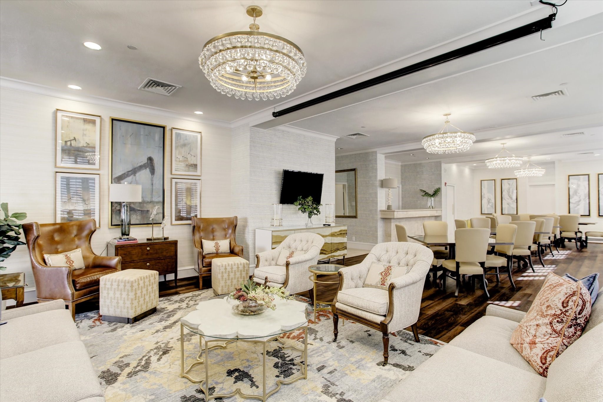 Common area party room can be reserved for your next gathering.
