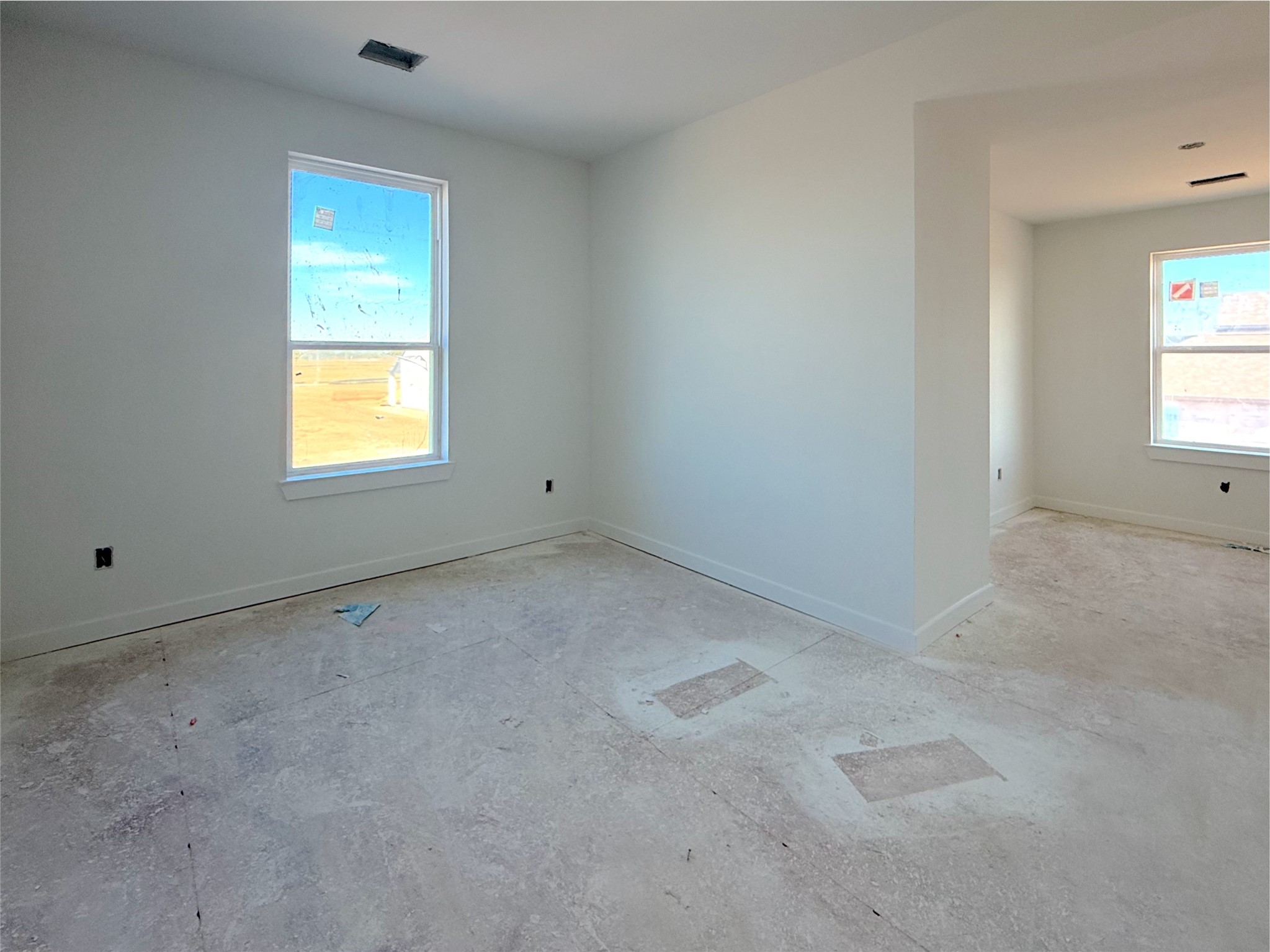 Oversized secondary bedroom with a large second space nook