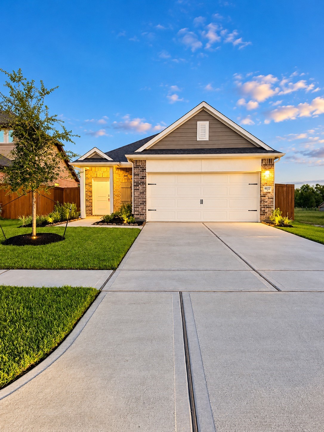 Driveway can fit a large truck and Suv.