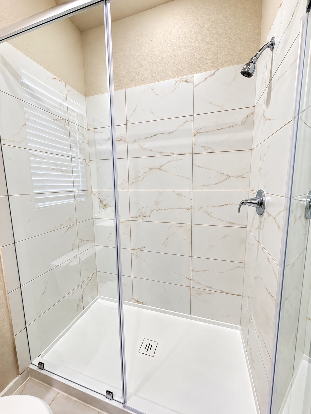 Stand up shower in primary bath.
