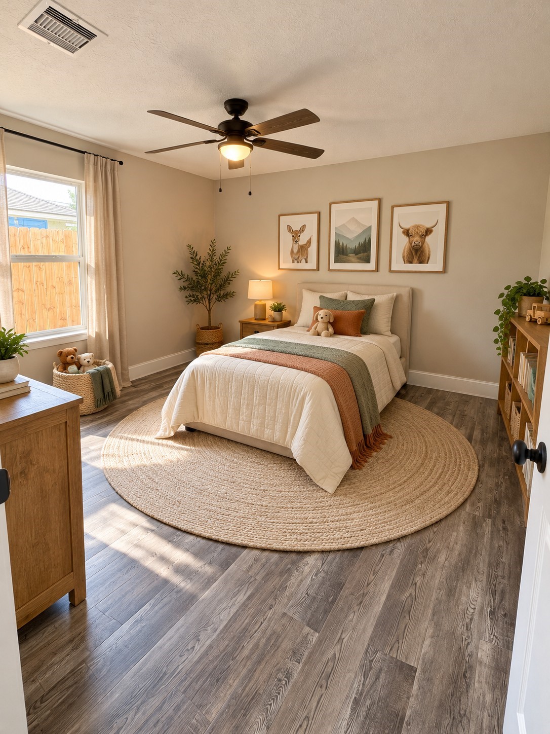 Virtually staged Bedroom #2